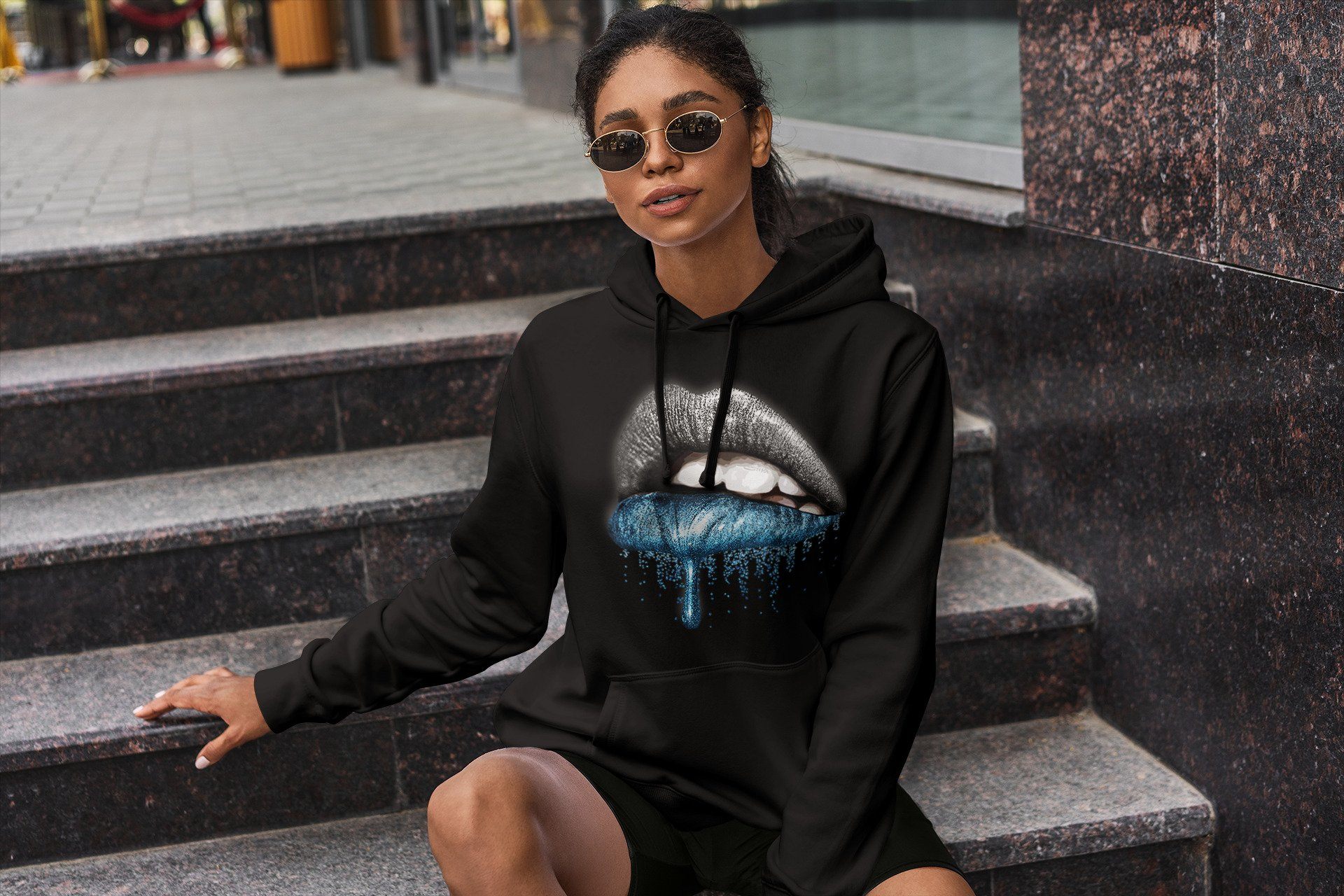 Yeezy 700 Bright Cyan Shirt To Match Jordans Dripping Lips Sneaker Tees Yeezy 700 Bright Cyan Drip Gear Zone Sneaker Matching Clothing Unisex Shirts