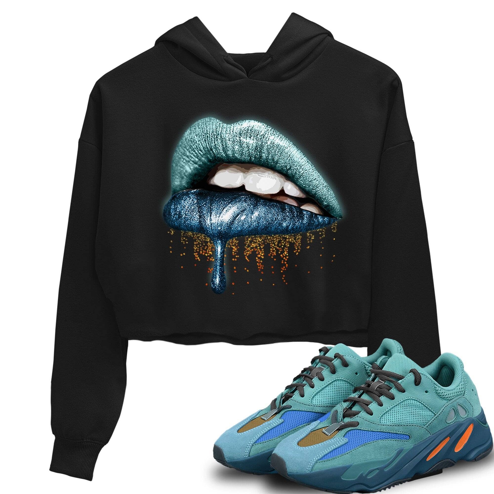 Yeezy 700 Faded Azure Shirt To Match Jordans Dripping Lips Sneaker Tees Yeezy 700 Faded Azure Drip Gear Zone Sneaker Matching Clothing Women's Shirts