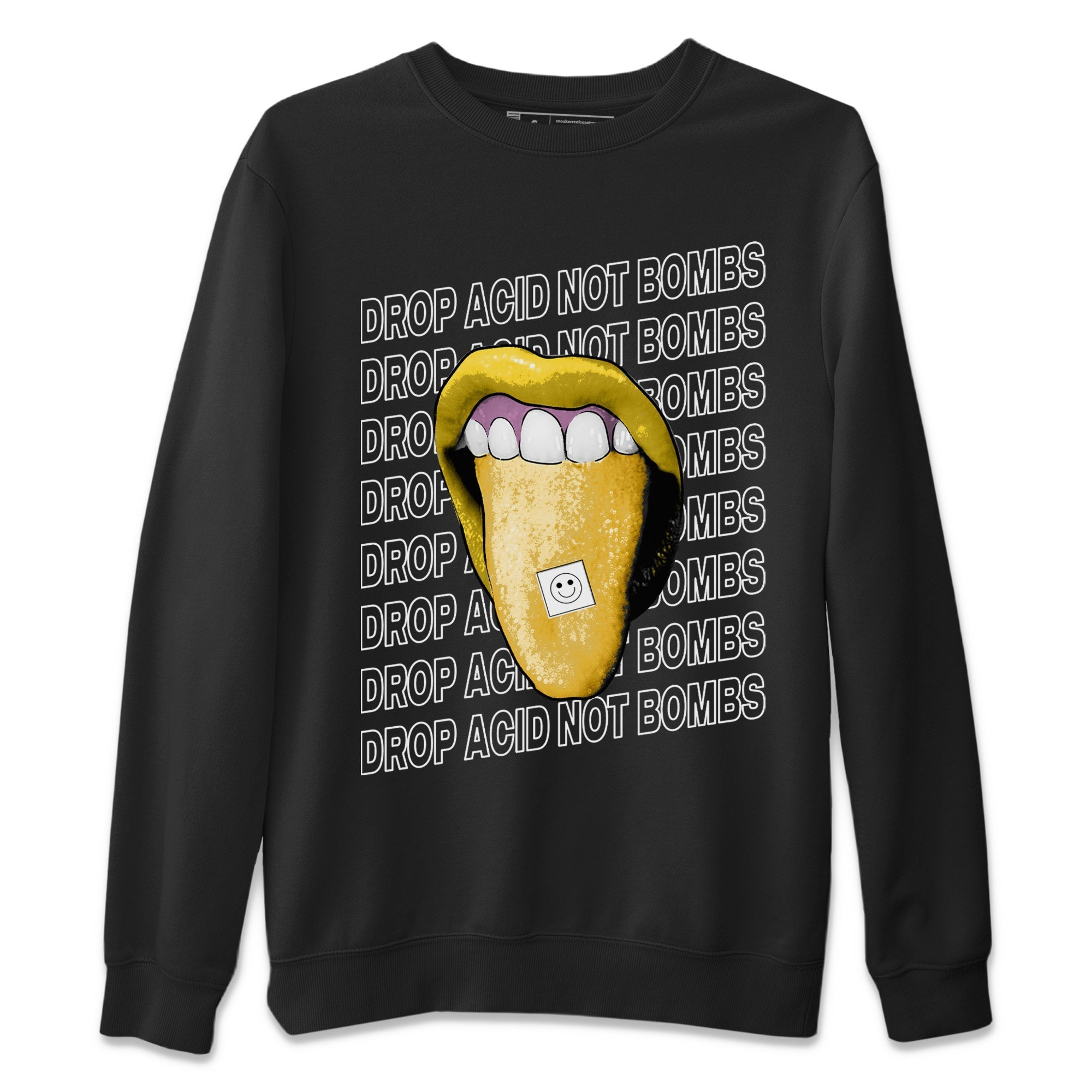 Air Jordan 11 Yellow Python Sneaker Match Tees Drop Acid Not Bombs Streetwear Sneaker Shirt Air Jordan 11 Snakeskin Shirts Unisex Shirts Black 2