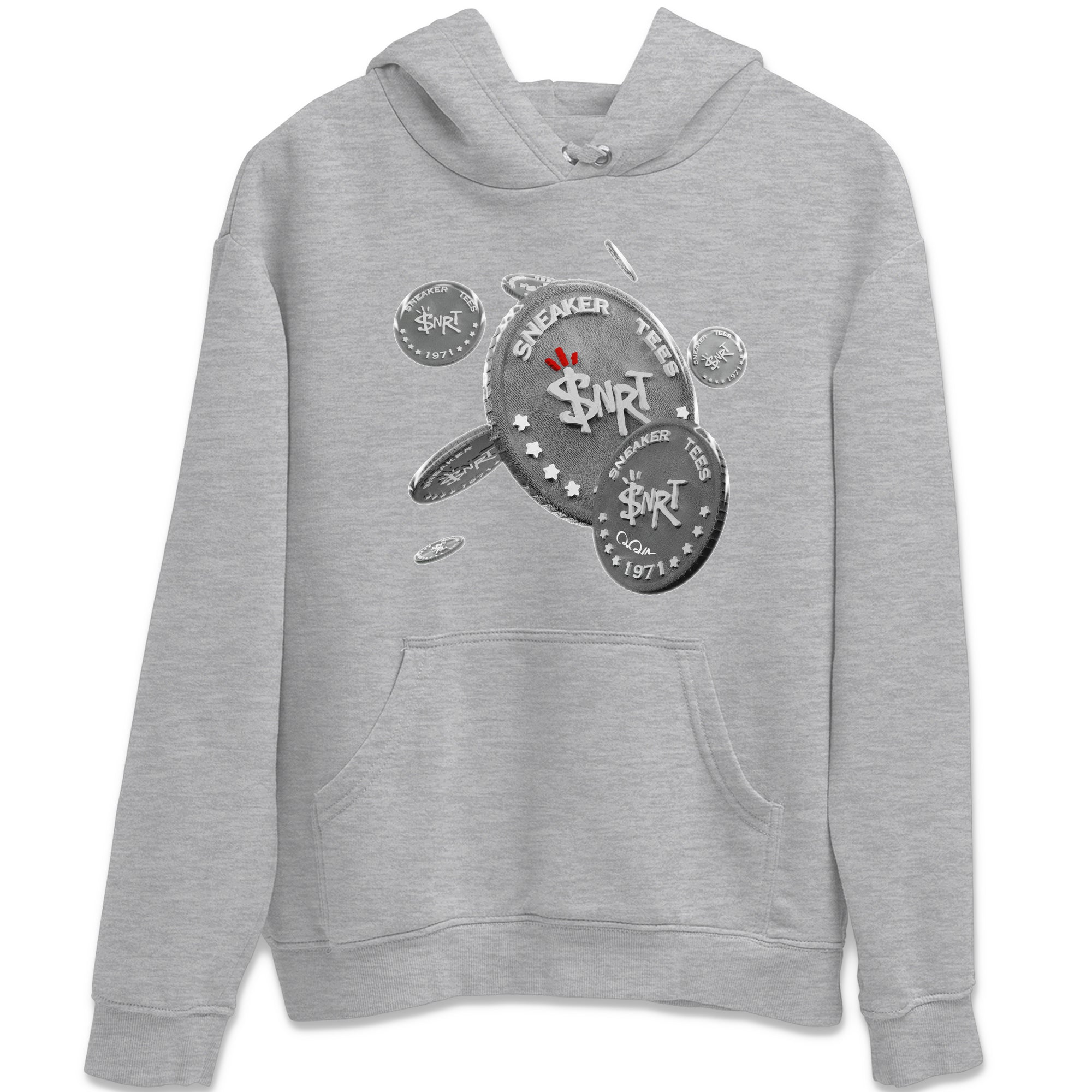 Air Jordan 1 Washed Heritage Sneaker Match Tees Drop Coin Streetwear Sneaker Shirt AJ1 Washed Heritage Sneaker Release Tees Unisex Shirts Heather Grey 2