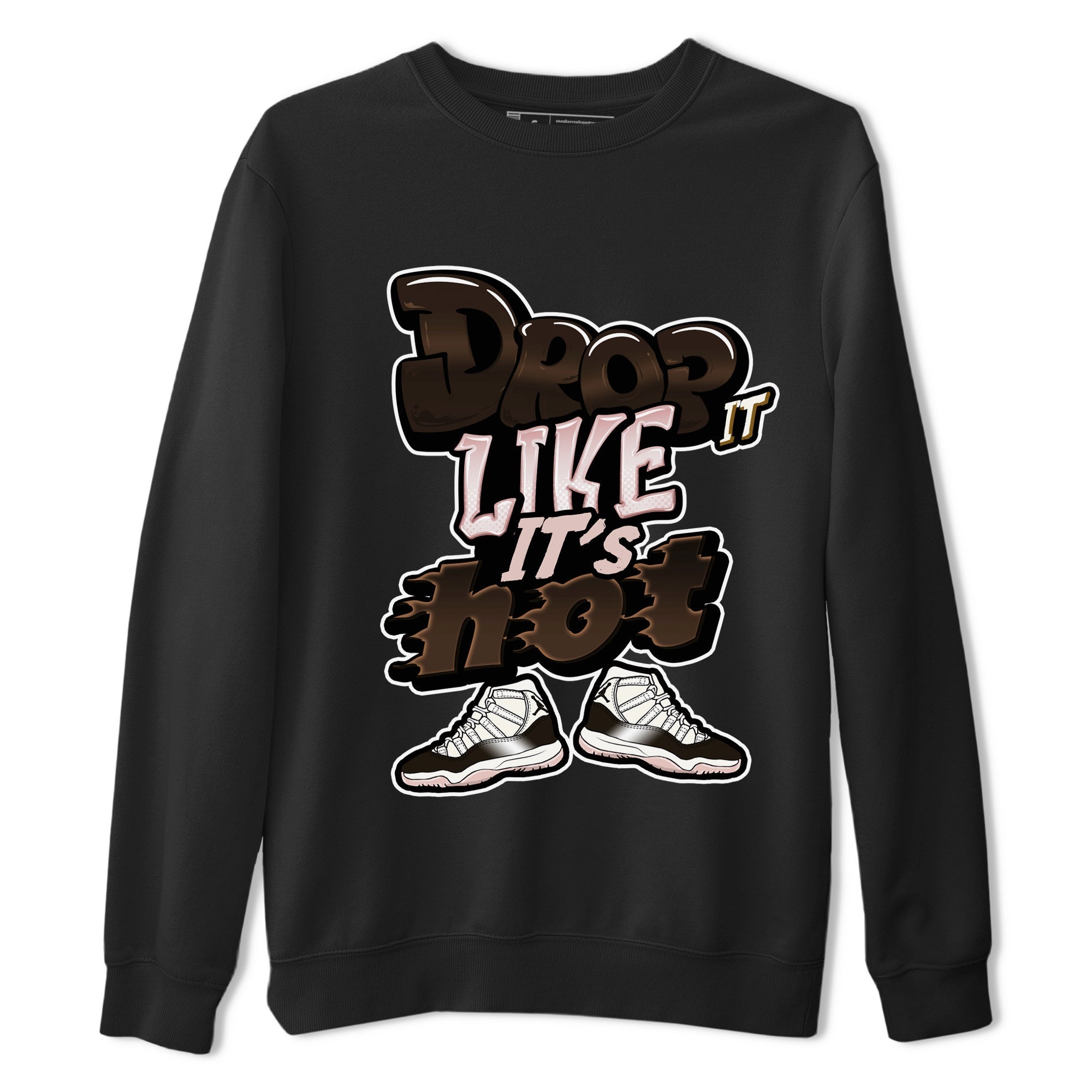 Air Jordan 11 Neapolitan shirt to match jordans Drop It Like It's Hot sneaker matching t-shirts and clothing AJ11 Neapolitan Drip Gear Zone Cotton Casual Unisex Black 2 T-Shirt