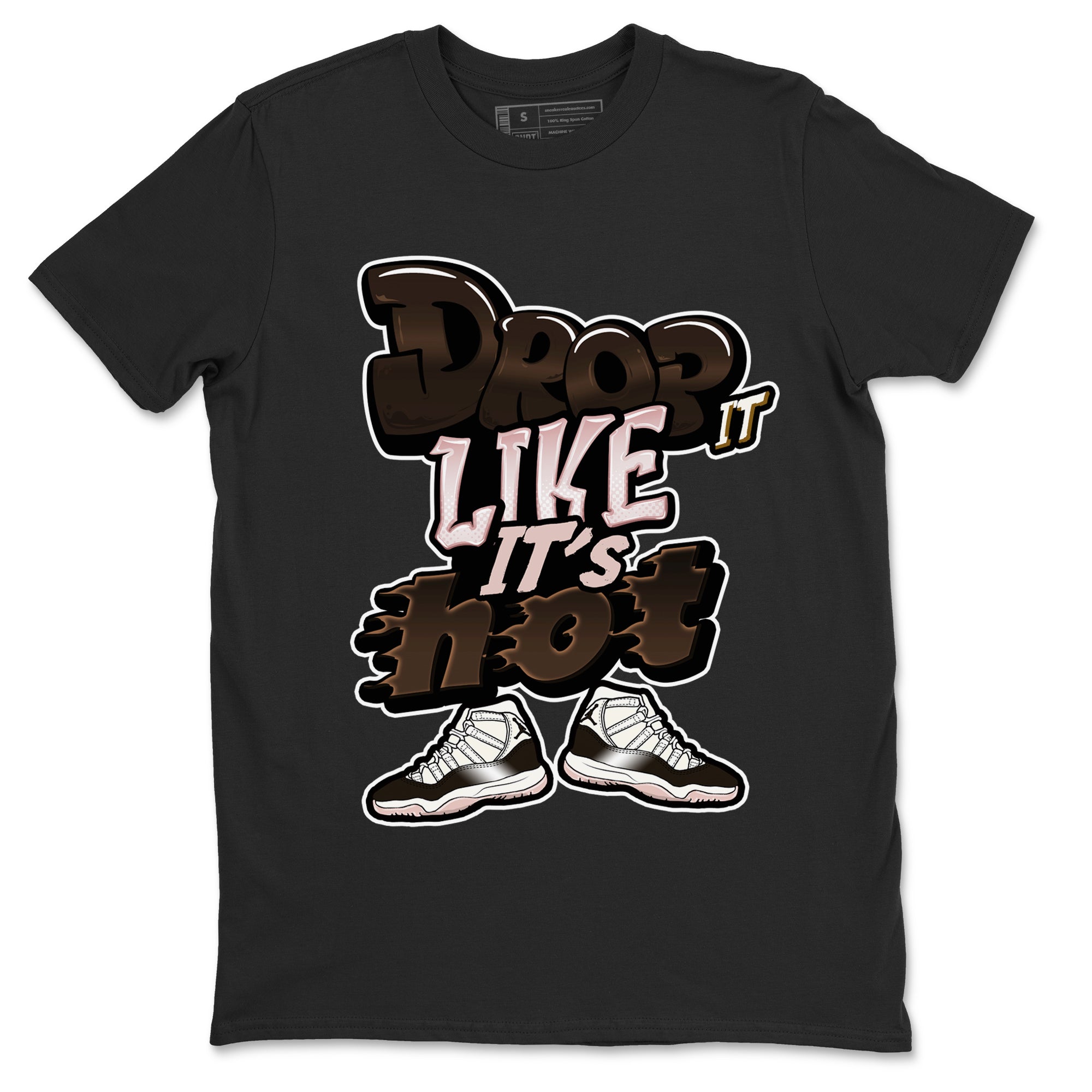 Air Jordan 11 Neapolitan shirt to match jordans Drop It Like It's Hot sneaker matching t-shirts and clothing AJ11 Neapolitan Drip Gear Zone Cotton Casual Unisex Black 2 T-Shirt