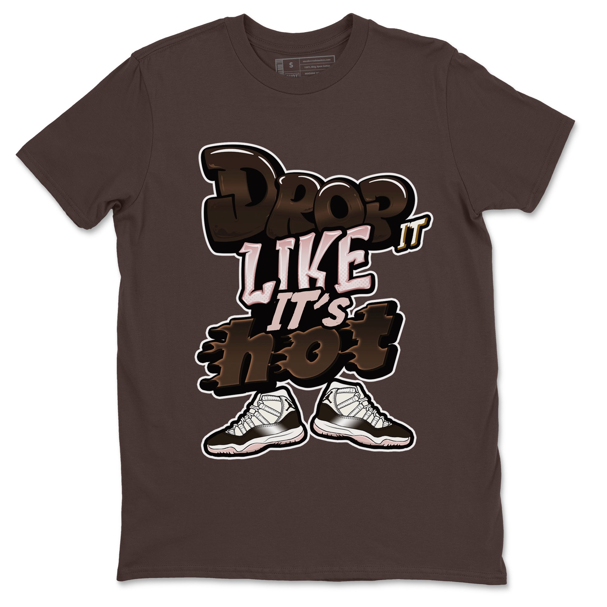 Air Jordan 11 Neapolitan shirt to match jordans Drop It Like It's Hot sneaker matching t-shirts and clothing AJ11 Neapolitan Drip Gear Zone Cotton Casual Unisex Dark Chocolate 2 T-Shirt