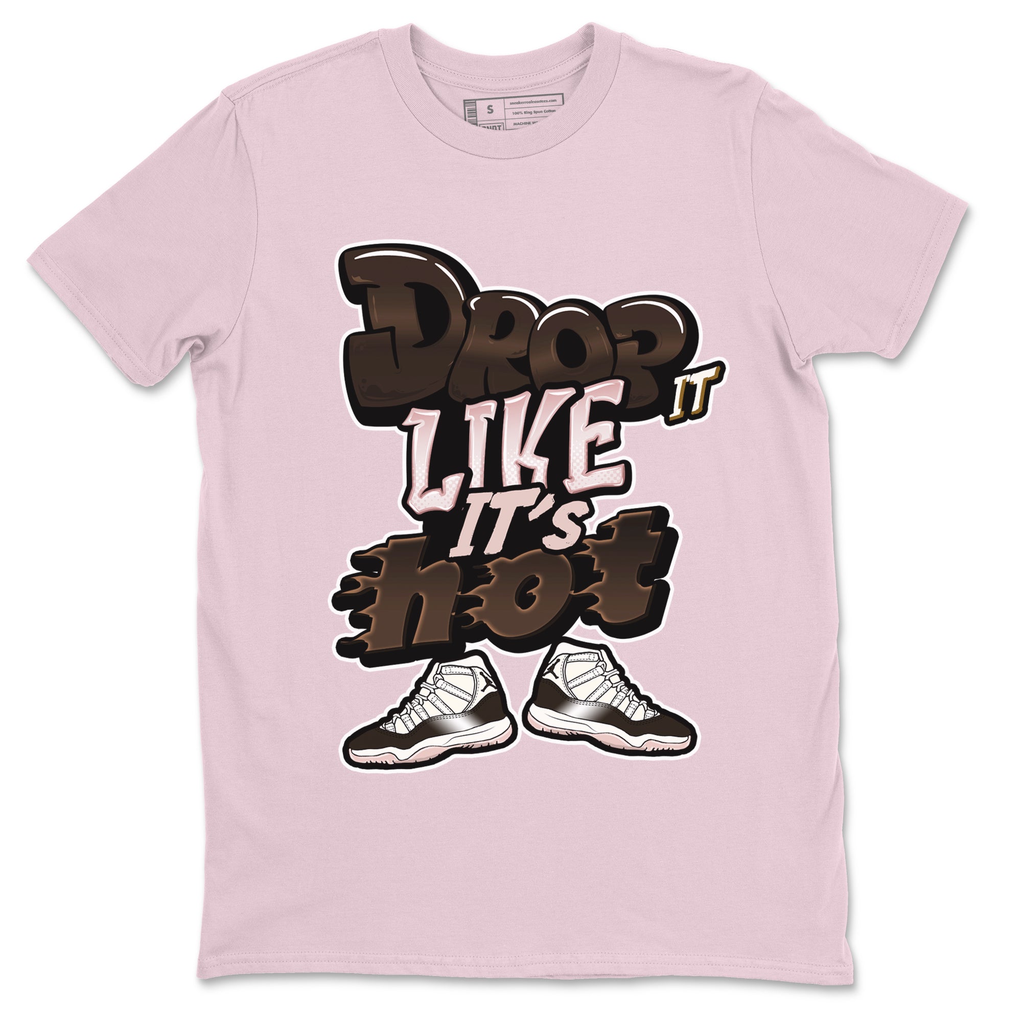 Air Jordan 11 Neapolitan shirt to match jordans Drop It Like It's Hot sneaker matching t-shirts and clothing AJ11 Neapolitan Drip Gear Zone Cotton Casual Unisex Pink 2 T-Shirt
