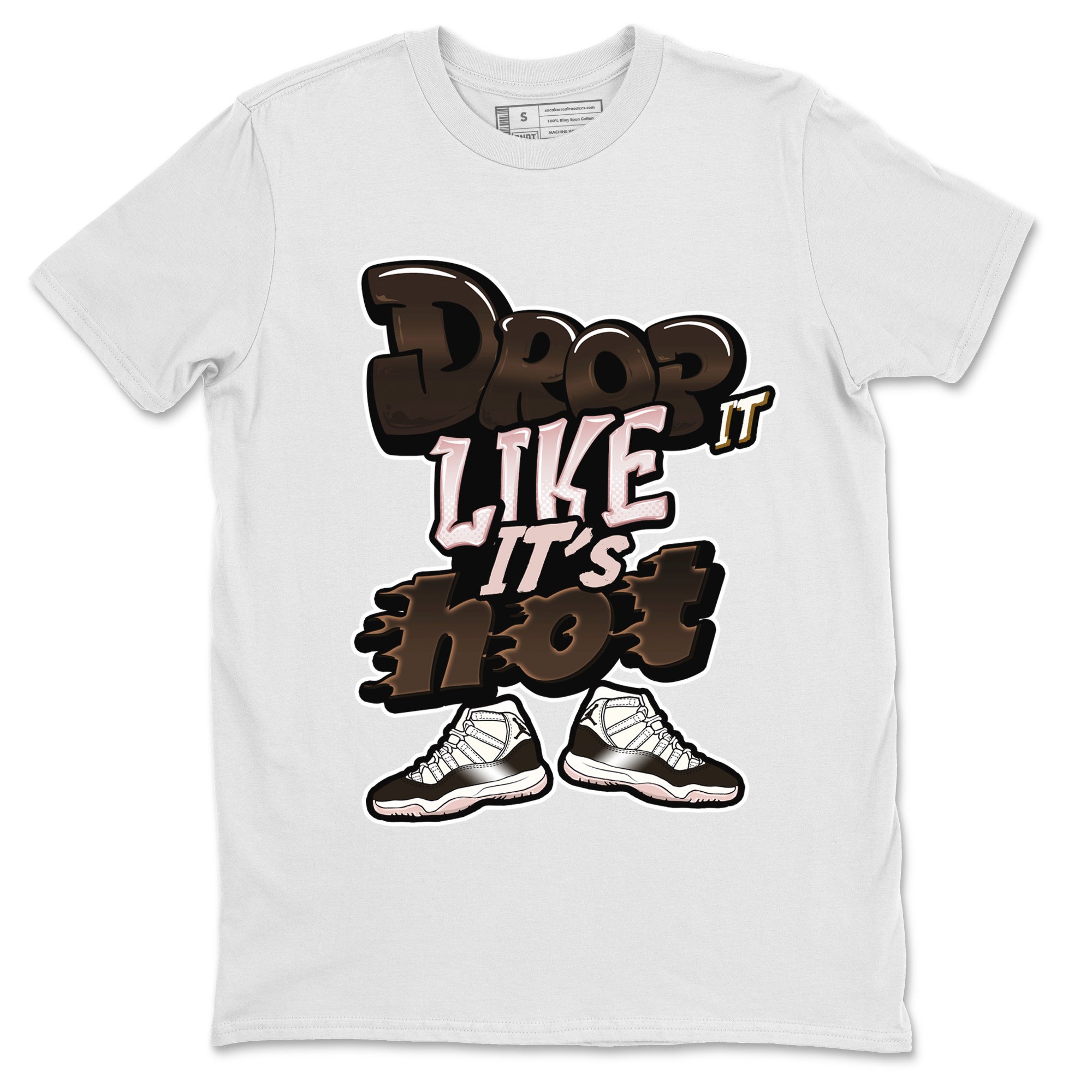 Air Jordan 11 Neapolitan shirt to match jordans Drop It Like It's Hot sneaker matching t-shirts and clothing AJ11 Neapolitan Drip Gear Zone Cotton Casual Unisex White 2 T-Shirt