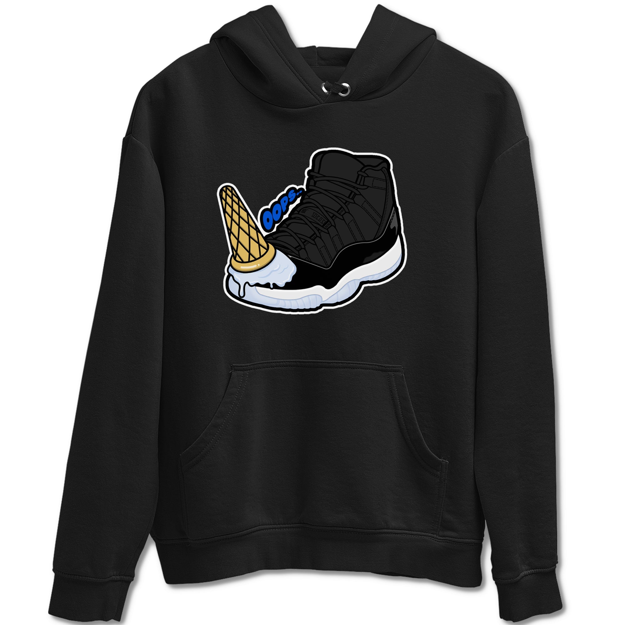 Air Jordan 11 Space shirt to match jordans Dropped Ice Cream sneaker tees AJ11 Space Drip Gear Zone unisex cotton Black 2 crew neck shirt