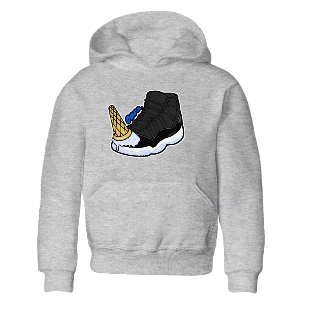 Air Jordan 11 Space shirt to match jordans Dropped Ice Cream sneaker tees AJ11 Space Drip Gear Zone baby toddler Heather Grey 2 cotton Shirt