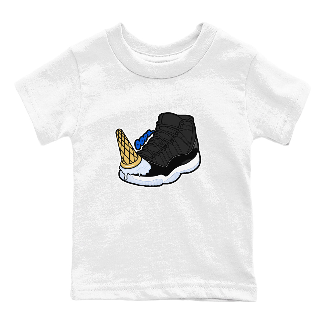Air Jordan 11 Space shirt to match jordans Dropped Ice Cream sneaker tees AJ11 Space Drip Gear Zone baby toddler White 2 cotton Shirt
