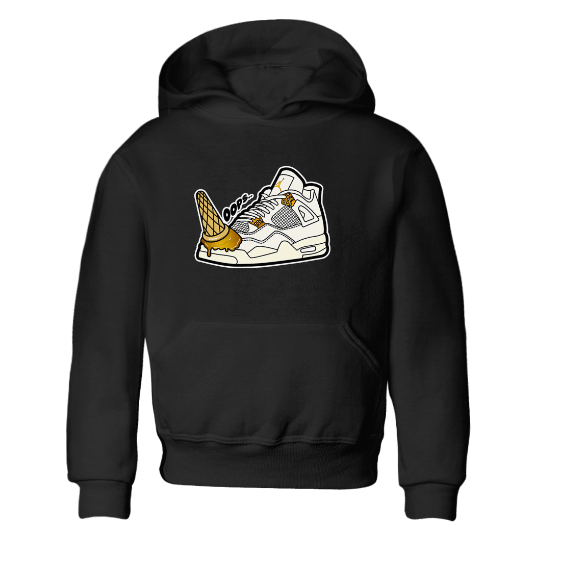 4s Sail 2024 shirt to match jordans Dropped Ice Cream sneaker tees Air Jordan 4 Sail 2024 Drip Gear Zone baby toddler Black 2 cotton Shirt