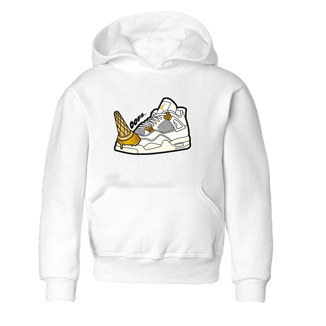 4s Sail 2024 shirt to match jordans Dropped Ice Cream sneaker tees Air Jordan 4 Sail 2024 Drip Gear Zone baby toddler White 2 cotton Shirt
