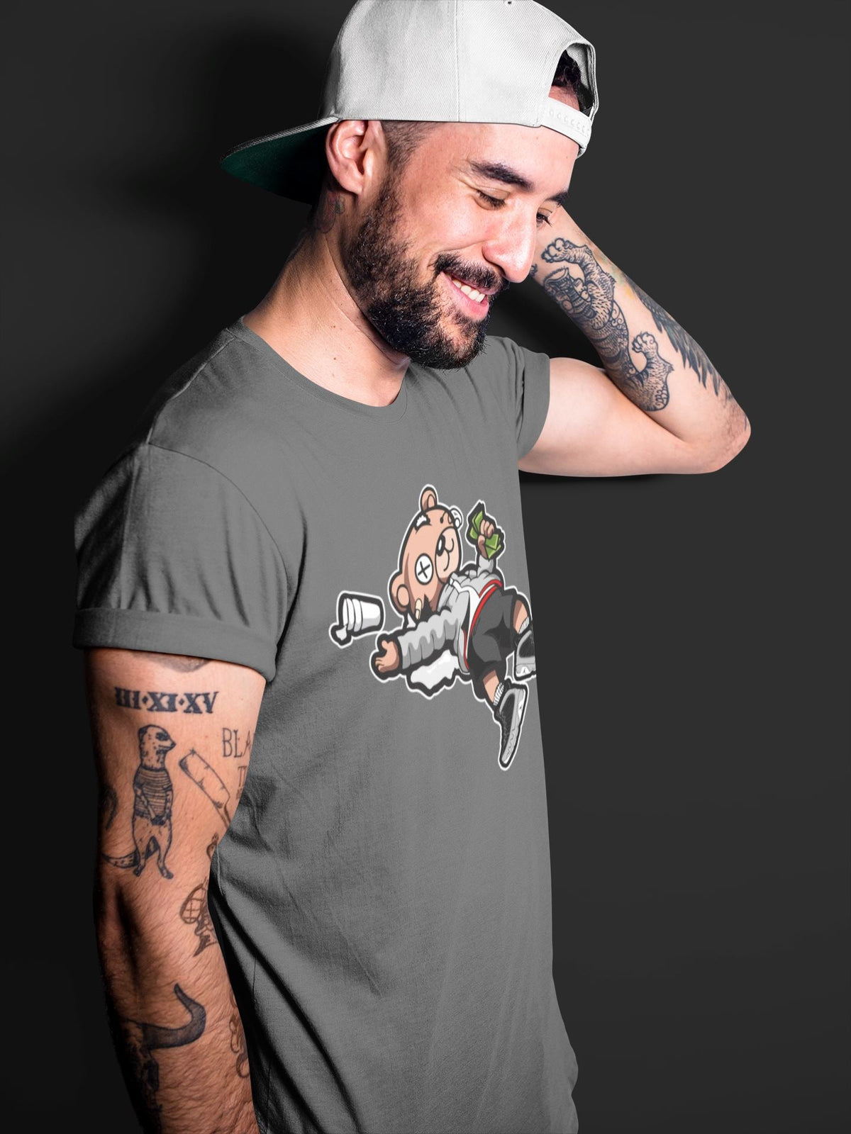 Jordan 9 Particle Grey Shirt To Match Jordans Drunk Teddy Bear Sneaker Tees Jordan 9 Particle Grey Drip Gear Zone Sneaker Matching Clothing Unisex Shirts