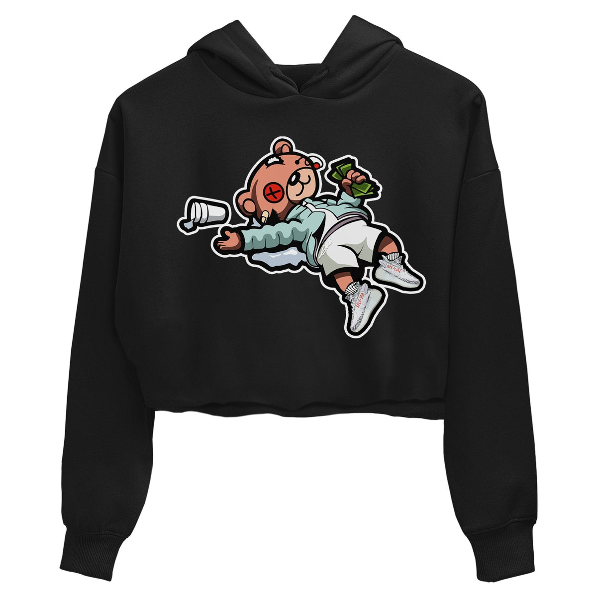 Yeezy 350 Blue Tint Shirt To Match Jordans Drunk Teddy Bear Sneaker Tees Yeezy 350 Blue Tint Drip Gear Zone Sneaker Matching Clothing Women's Shirts