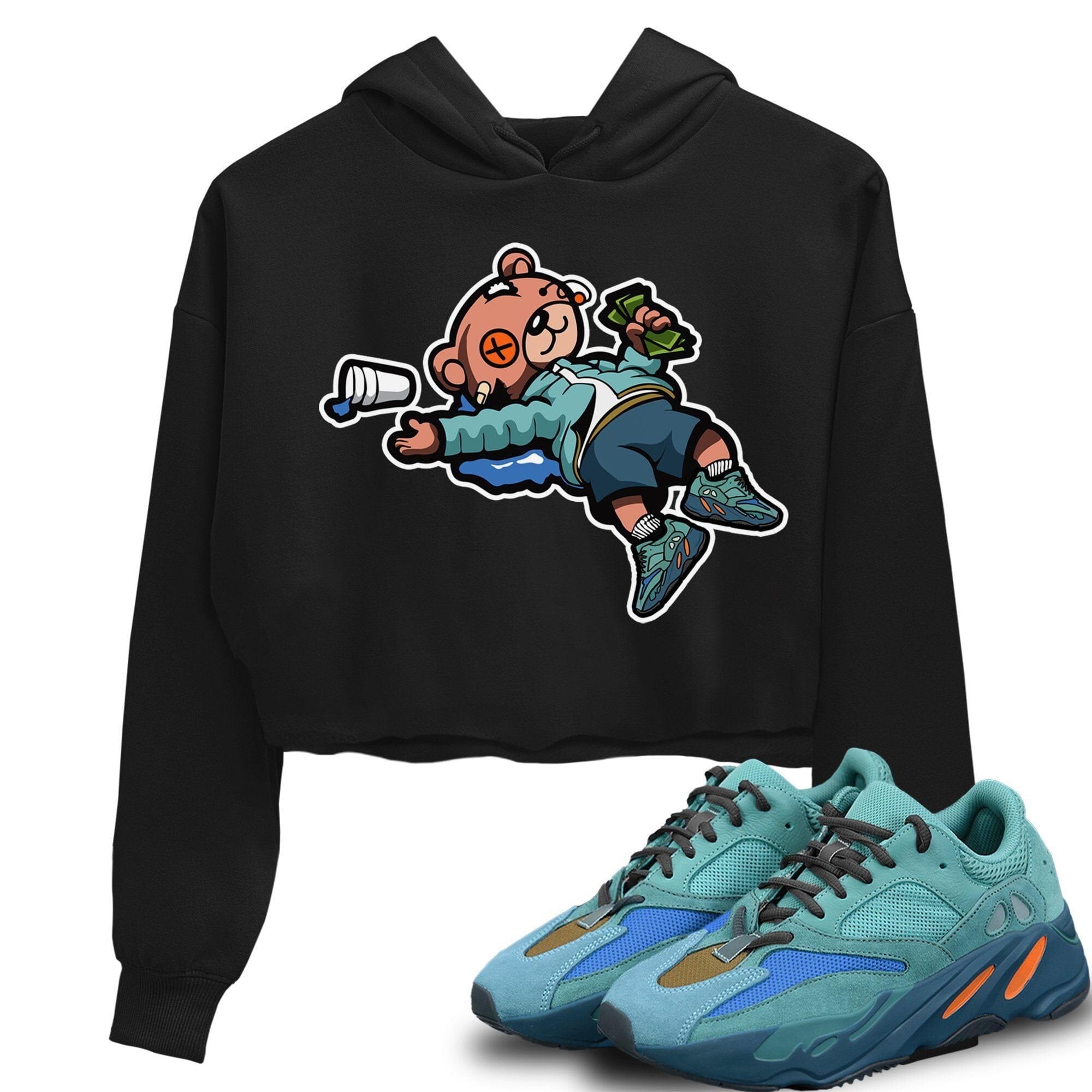 Yeezy 700 Faded Azure Shirt To Match Jordans Drunk Teddy Bear Sneaker Tees Yeezy 700 Faded Azure Drip Gear Zone Sneaker Matching Clothing Women's Shirts
