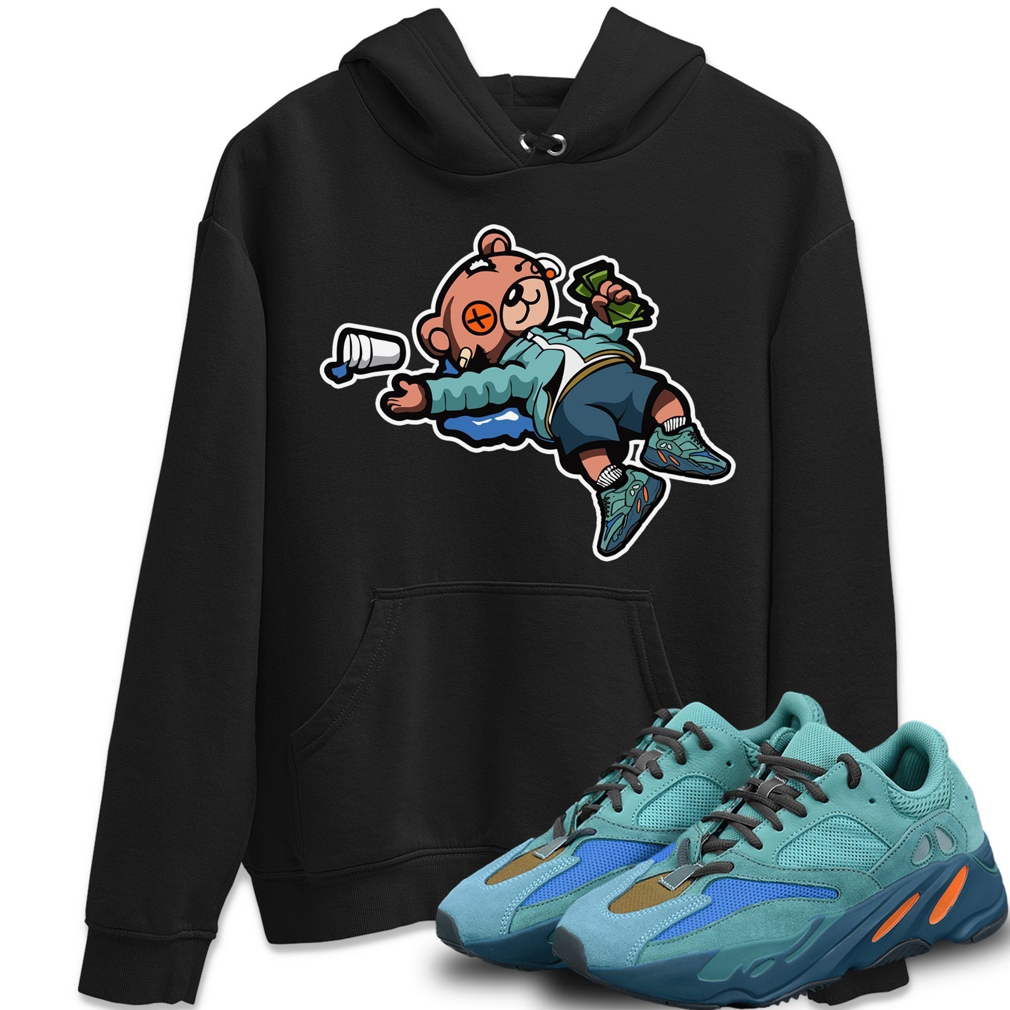 Yeezy 700 Faded Azure Shirt To Match Jordans Drunk Teddy Bear Sneaker Tees Yeezy 700 Faded Azure Drip Gear Zone Sneaker Matching Clothing Unisex Shirts