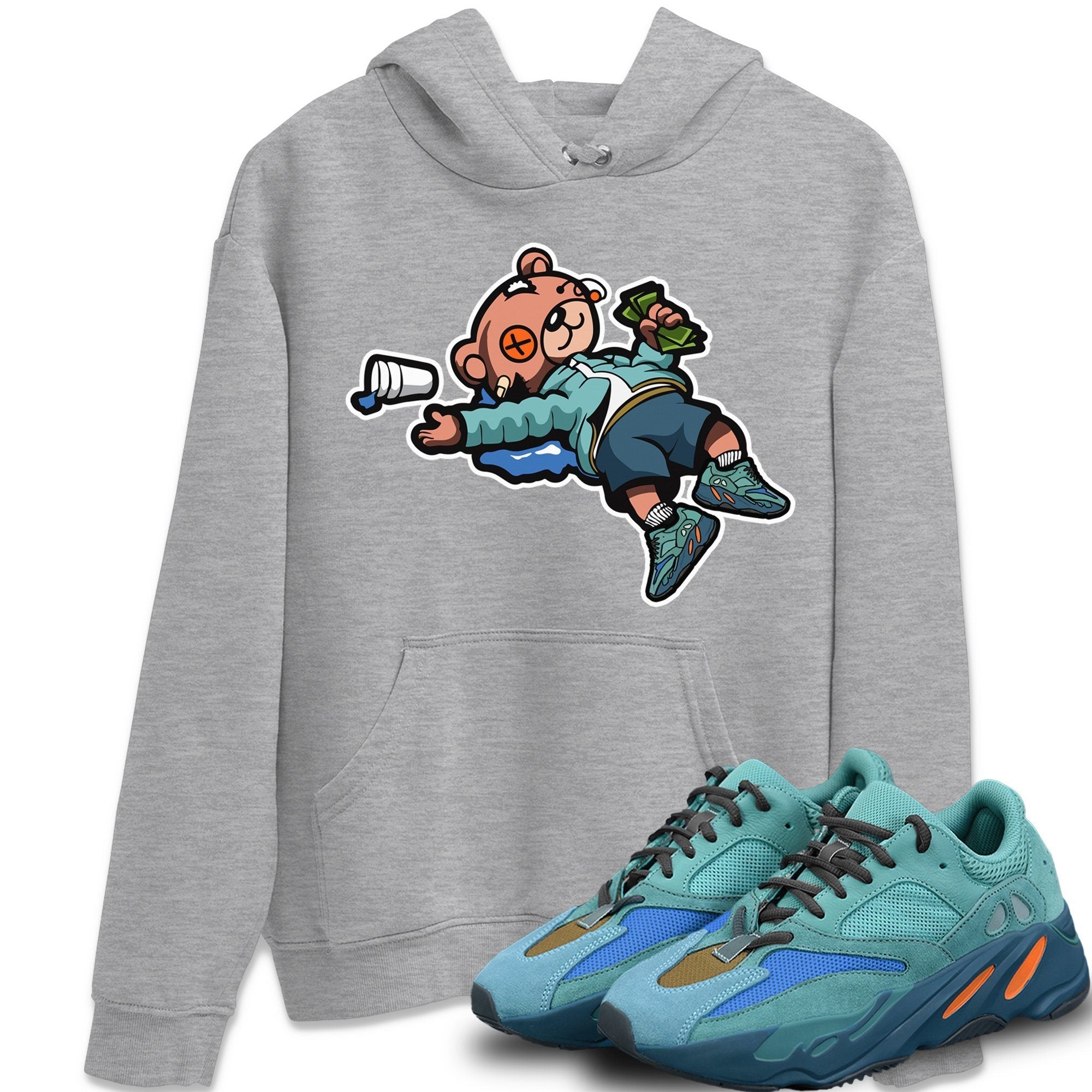 Yeezy 700 Faded Azure Shirt To Match Jordans Drunk Teddy Bear Sneaker Tees Yeezy 700 Faded Azure Drip Gear Zone Sneaker Matching Clothing Unisex Shirts