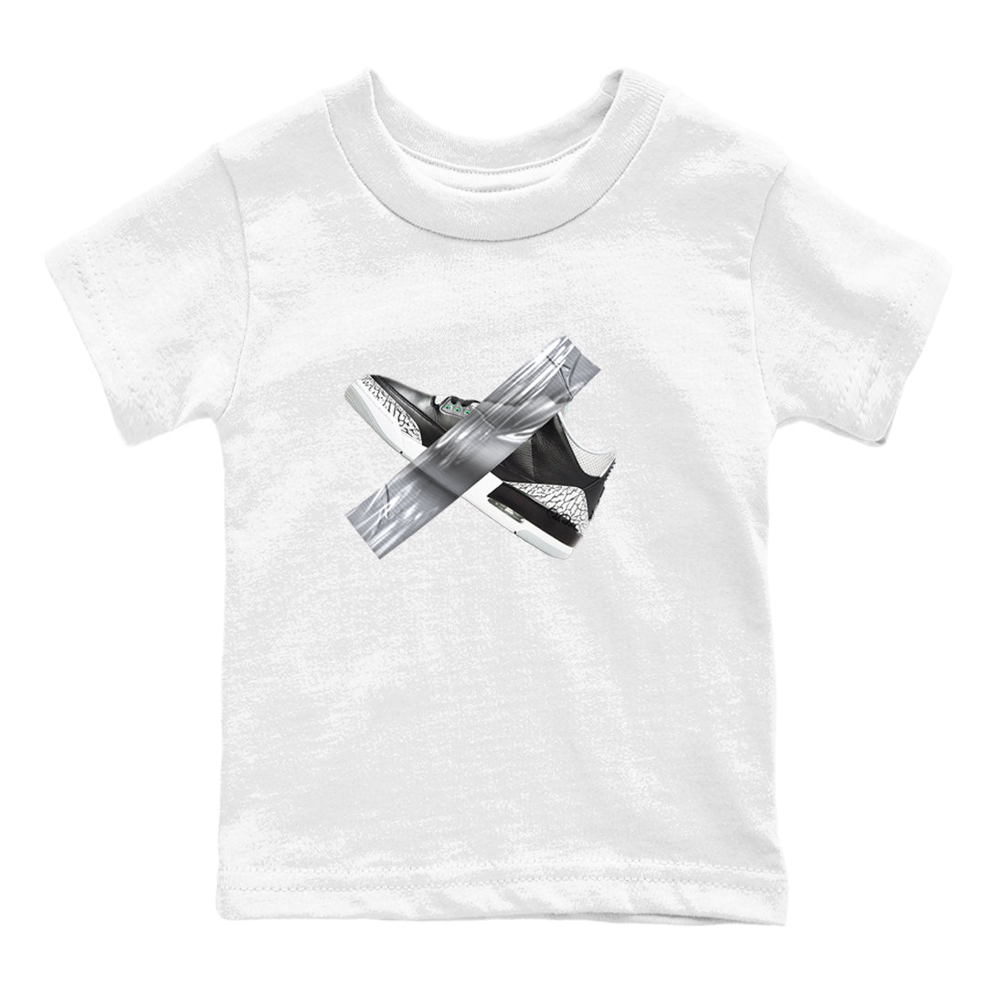 3s Green Glow shirt to match jordans Duct Tape sneaker tees Air Jordan 3 Green Glow Drip Gear Zone baby toddler White 2 cotton Shirt