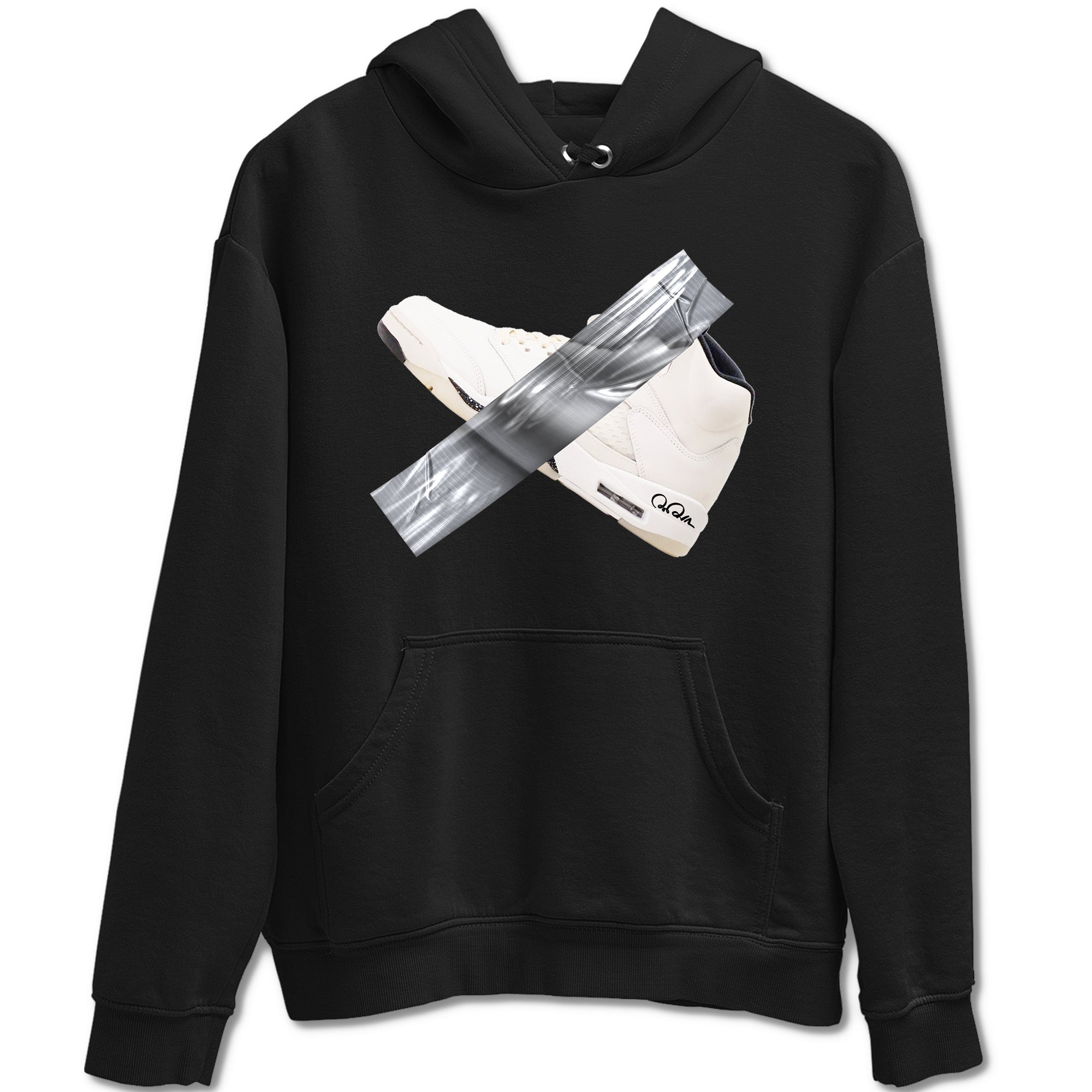 5s Sail shirt to match jordans Duct Tape sneaker tees Air Jordan 5 Sail Drip Gear Zone unisex cotton Black 2 crew neck shirt