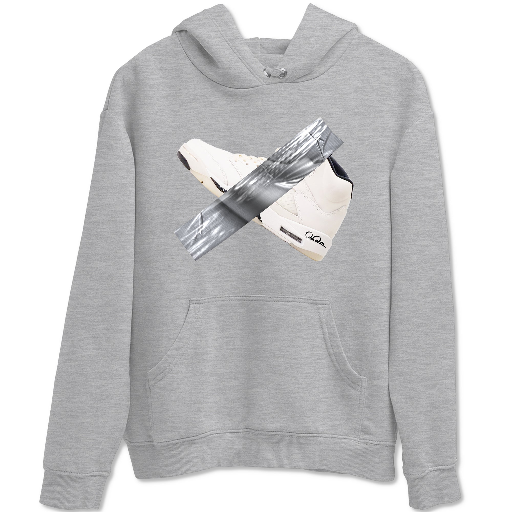 5s Sail shirt to match jordans Duct Tape sneaker tees Air Jordan 5 Sail Drip Gear Zone unisex cotton Heather Grey 2 crew neck shirt