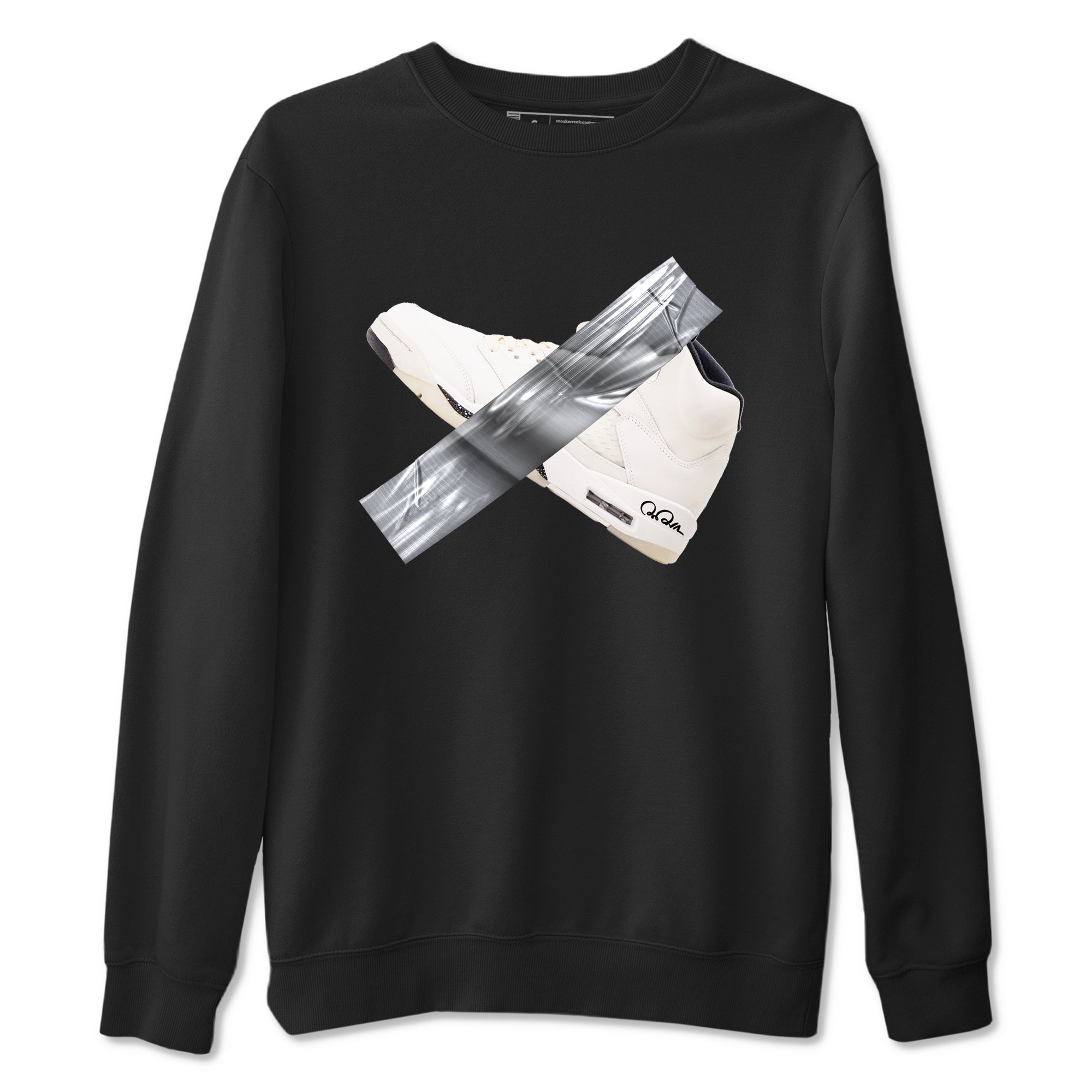5s Sail shirt to match jordans Duct Tape sneaker tees Air Jordan 5 Sail Drip Gear Zone unisex cotton Black 2 crew neck shirt