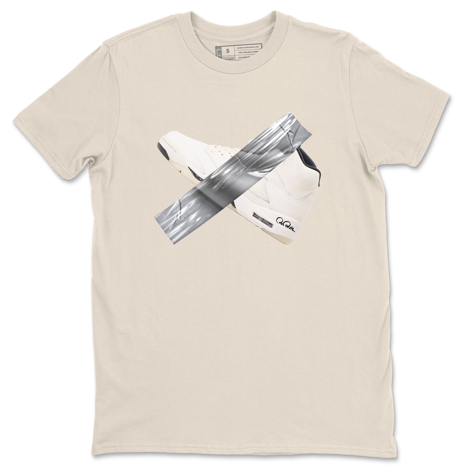 5s Sail shirt to match jordans Duct Tape sneaker tees Air Jordan 5 Sail Drip Gear Zone unisex cotton Natural 2 crew neck shirt