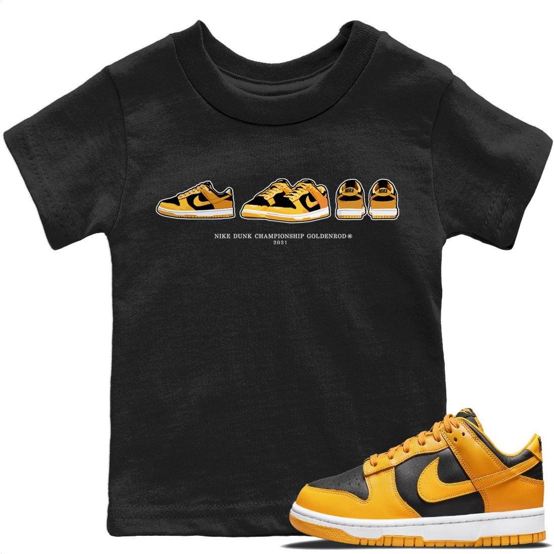 Dunk Championship Goldenrod Sneaker Match Tees Dunk Prelude Sneaker Tees Dunk Championship Goldenrod Jordan to match sneaker T-Shirt Kids Shirts