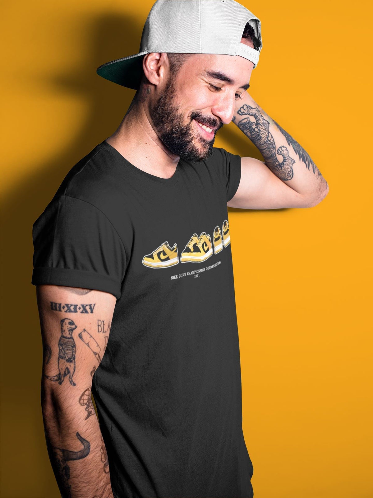 Dunk Championship Goldenrod Sneaker Match Tees Dunk Prelude Sneaker Tees Dunk Championship Goldenrod Jordan to match sneaker T-Shirt Crew Neck Shirts