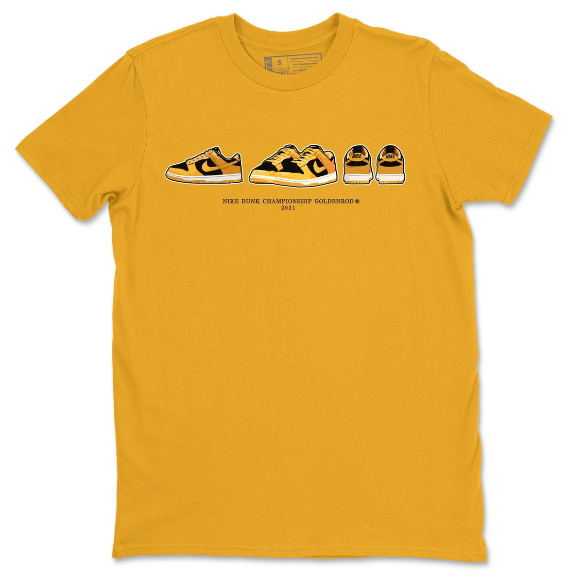 Dunk Championship Goldenrod Sneaker Match Tees Dunk Prelude Sneaker Tees Dunk Championship Goldenrod Jordan to match sneaker T-Shirt Crew Neck Shirts