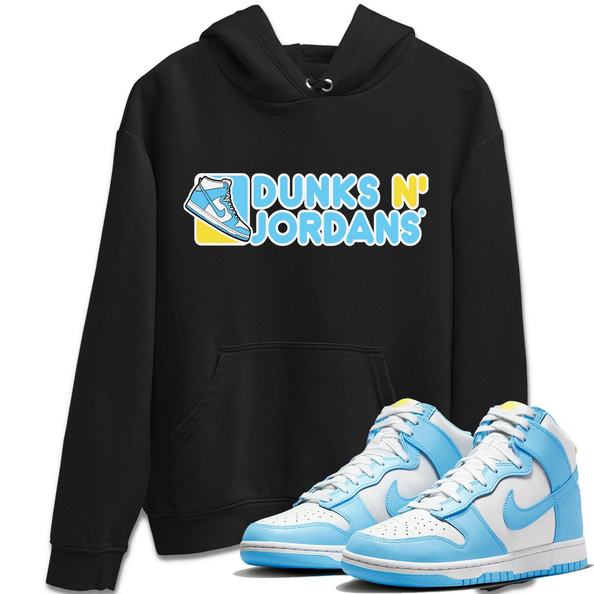 Dunk Blue Chill Sneaker Match Tees Dunks N Jordans Sneaker Tees Dunk Blue Chill Jordan to match sneaker T-Shirt Crew Neck Shirts