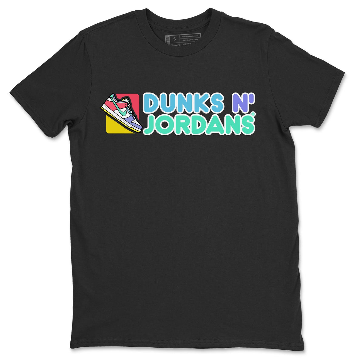 Dunk Easter Candy Sneaker Match Tees Dunks N Jordans Streetwear Sneaker Shirt Holiday Easter T-Shirt Sneaker Release Tees Unisex Shirts Black 2