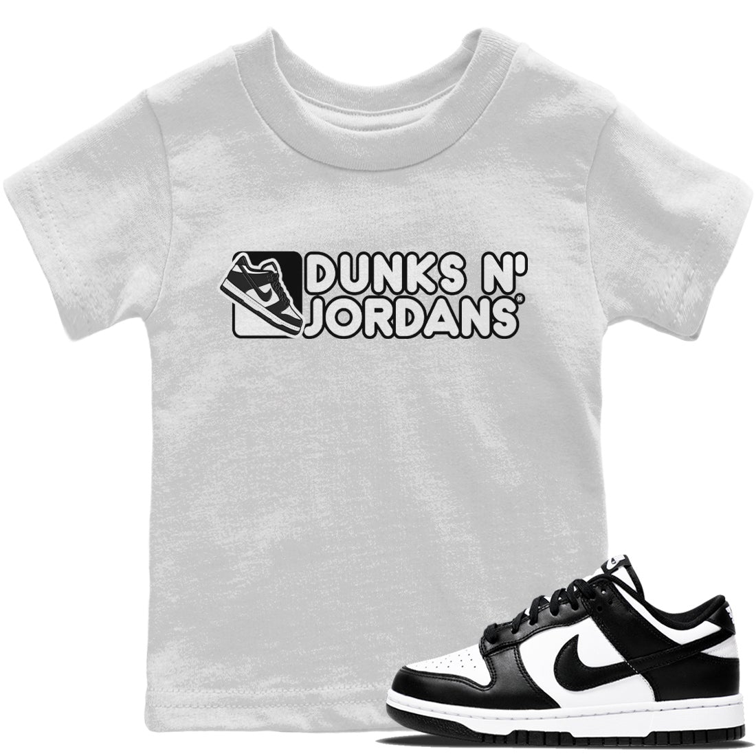 Dunk Panda Sneaker Match Tees Dunks N Jordans Sneaker Tees Dunk Panda Jordan to match sneaker T-Shirt Kids Shirts