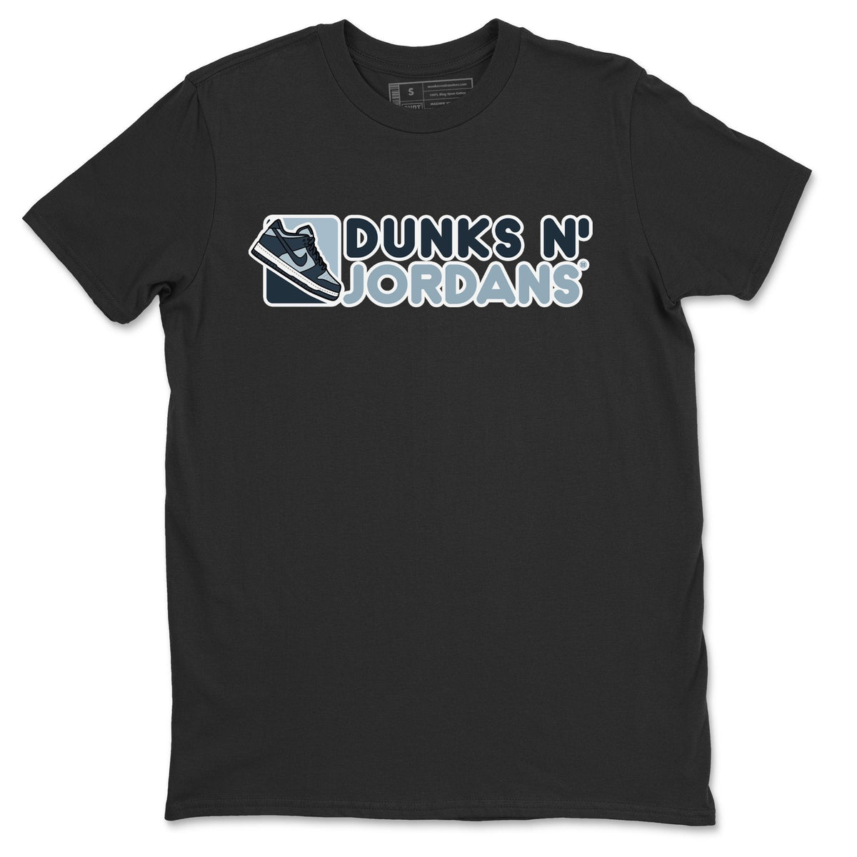 Dunk championship Grey Sneaker Match Tees Dunks N Jordans Sneaker Tees Dunk championship Grey Jordan to match sneaker T-Shirt Crew Neck Shirts