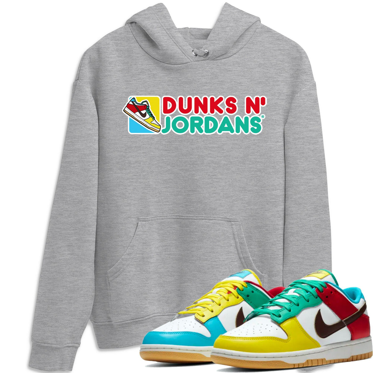 Dunk Free 99 White Sneaker Match Tees Dunks N Jordans Sneaker Tees Dunk Free 99 White Jordan to match sneaker T-Shirt Crew Neck Shirts