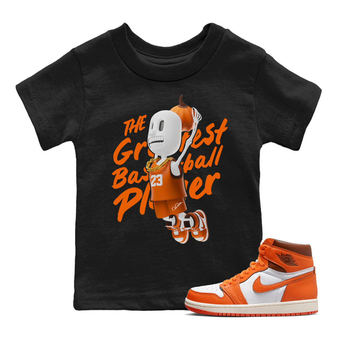 Air Jordan 1 Starfish shirt to match jordans Dunkshot Boy sneaker tees AJ1Starfish Drip Gear Zone Baby Toddler Black 1 T-Shirt Halloween Custumes