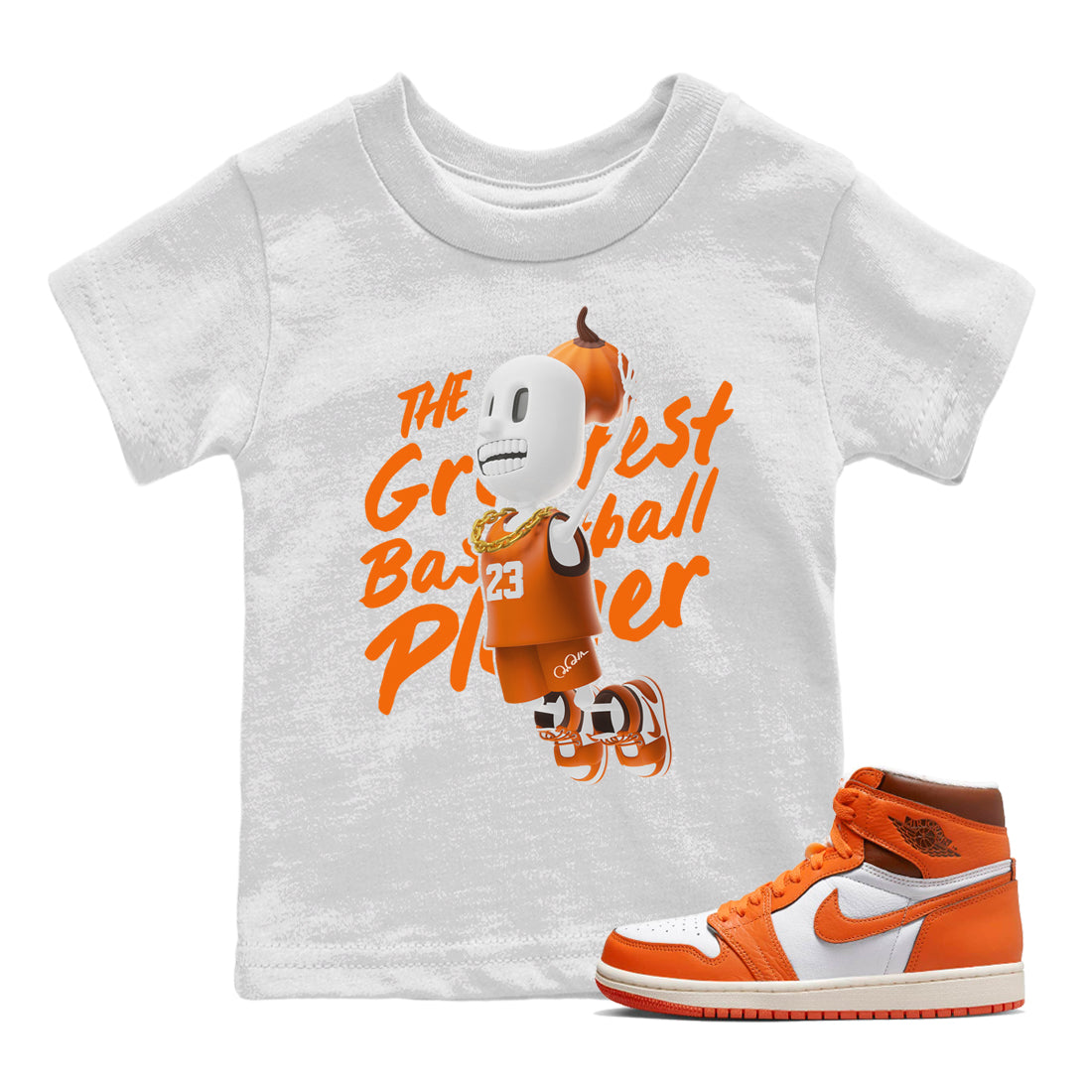 Air Jordan 1 Starfish shirt to match jordans Dunkshot Boy sneaker tees AJ1Starfish Drip Gear Zone Baby Toddler White 1 T-Shirt Halloween Custumes