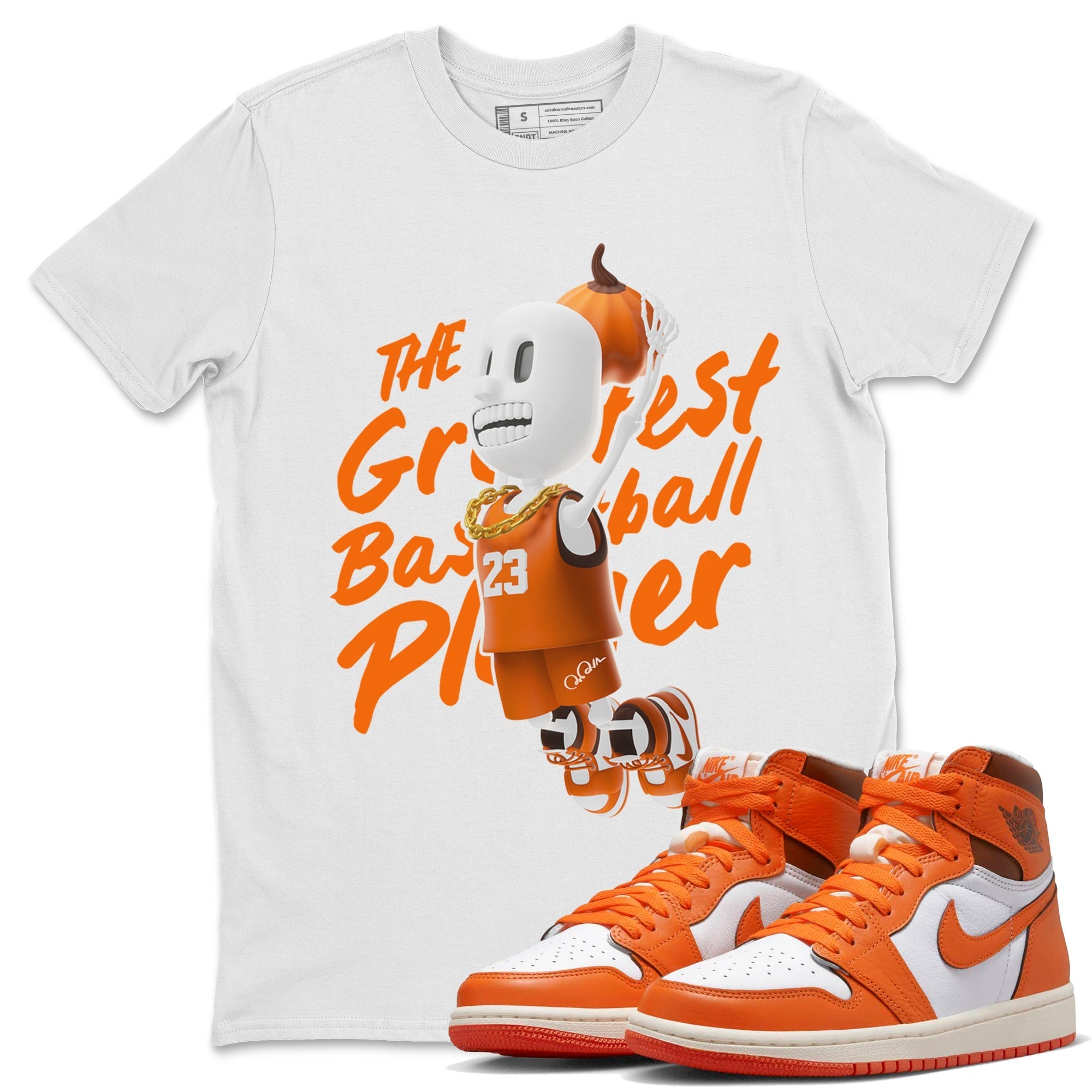 Air Jordan 1 Starfish shirt to match jordans Dunkshot Boy Streetwear Sneaker Shirt AJ1Starfish Drip Gear Zone Sneaker Matching Clothing Unisex White 1 T-Shirt Halloween Custumes
