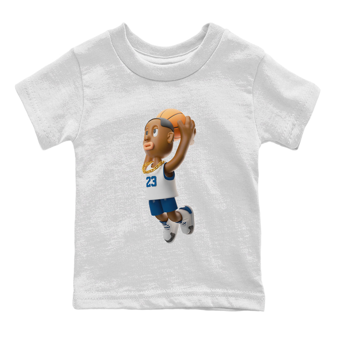 Air Jordan 3 Wizards Sneaker Tees Drip Gear Zone Dunkshot Boy Sneaker Tees AJ3 NBA Wizards  Shirt Kids Shirts White 2