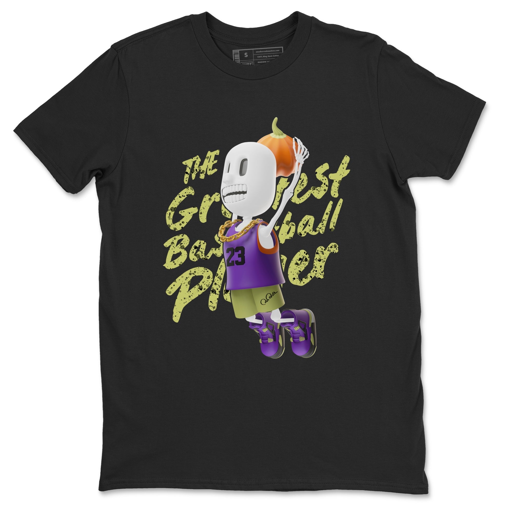 Air Jordan 4 Canyon Purple shirt to match jordans Dunkshot Boy sneaker tees AJ4 Canyon Purple Drip Gear Zone Unisex Crew Neck Tee Black 2 T-Shirt, Halloween tshirt