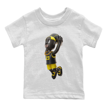 Air Jordan 4 Thunder Sneaker Tees Drip Gear Zone Dunkshot Boy Sneaker Tees AJ4 Thunder Jumpman Shirt Kids Shirts White 2