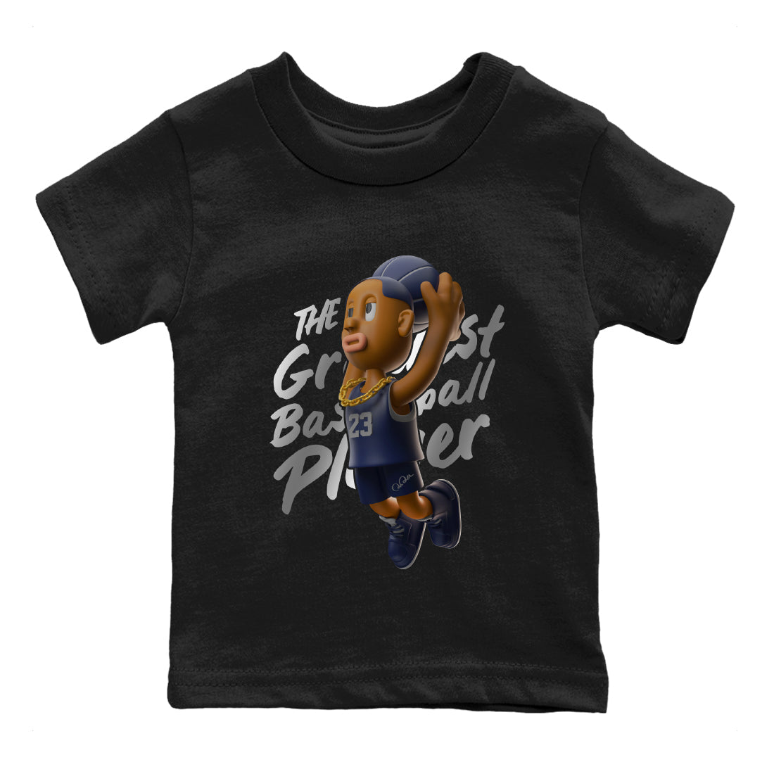 Air Jordan 5 Georgetown Sneaker Match Tees Dunkshot Boy Streetwear Sneaker Shirt AJ5 Georgetown Sneaker Release Tees Kids Shirts Black 2
