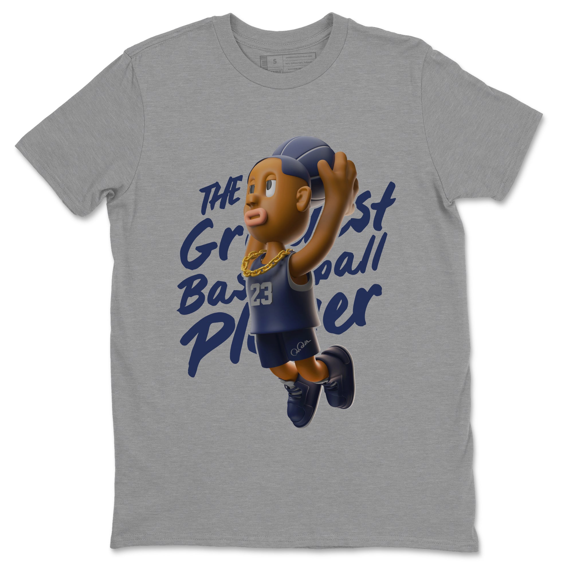 Air Jordan 5 Georgetown Sneaker Match Tees Dunkshot Boy Streetwear Sneaker Shirt AJ5 Georgetown Sneaker Release Tees Unisex Shirts Heather Grey 2