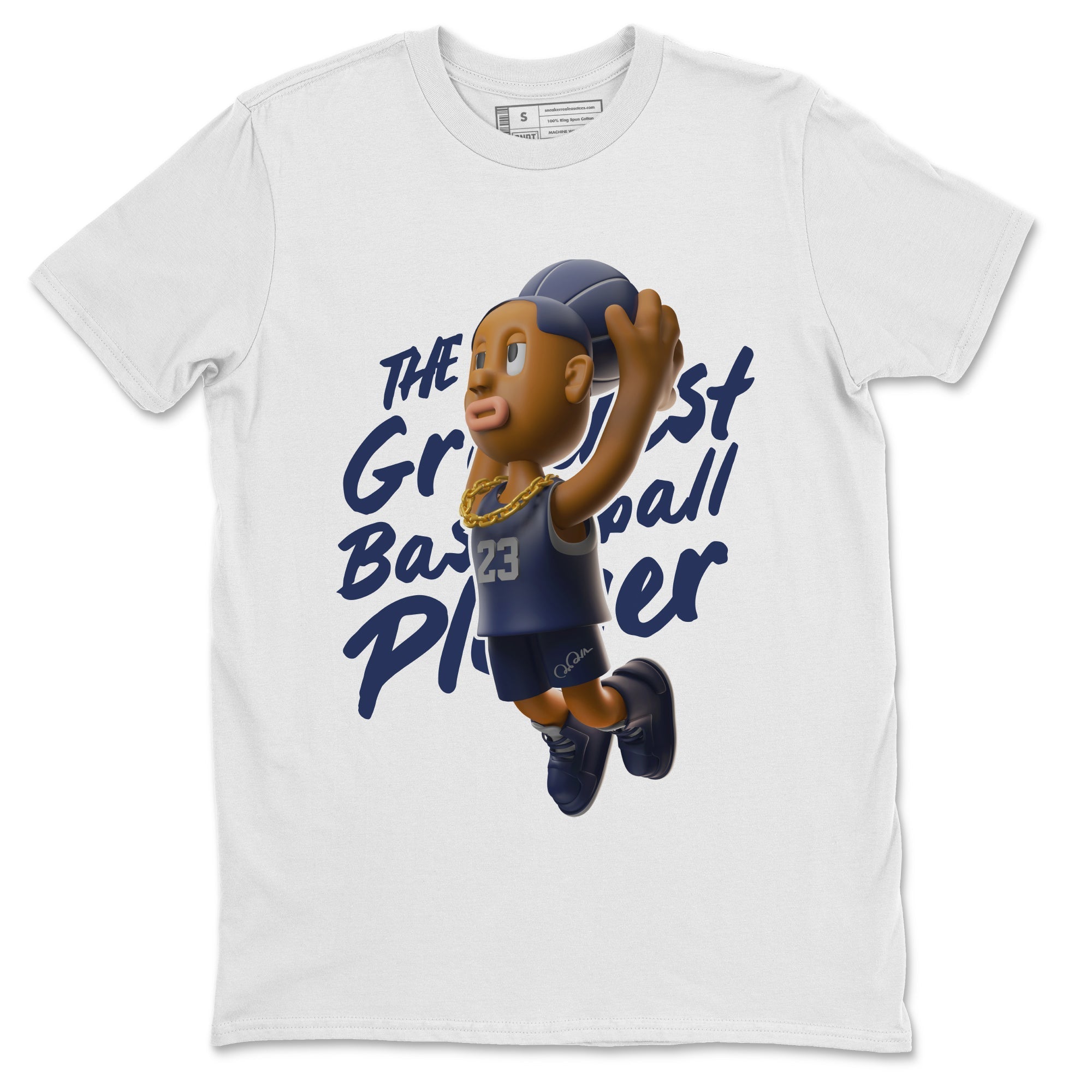 Air Jordan 5 Georgetown Sneaker Match Tees Dunkshot Boy Streetwear Sneaker Shirt AJ5 Georgetown Sneaker Release Tees Unisex Shirts White 2