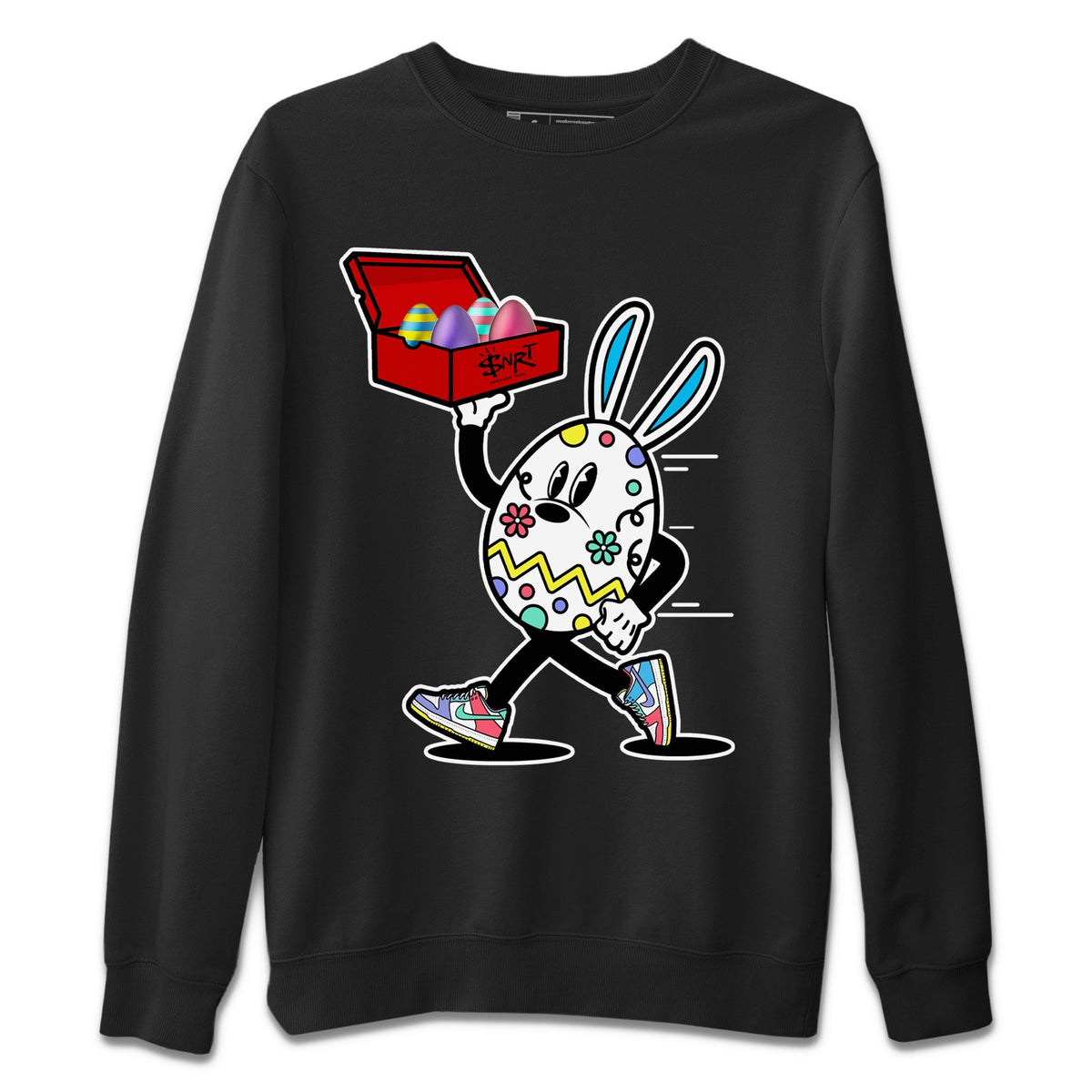 Dunk Easter Candy Sneaker Match Tees Easter Egg Hunter Streetwear Sneaker Shirt Holiday Easter T-Shirt Sneaker Release Tees Unisex Shirts Black 2