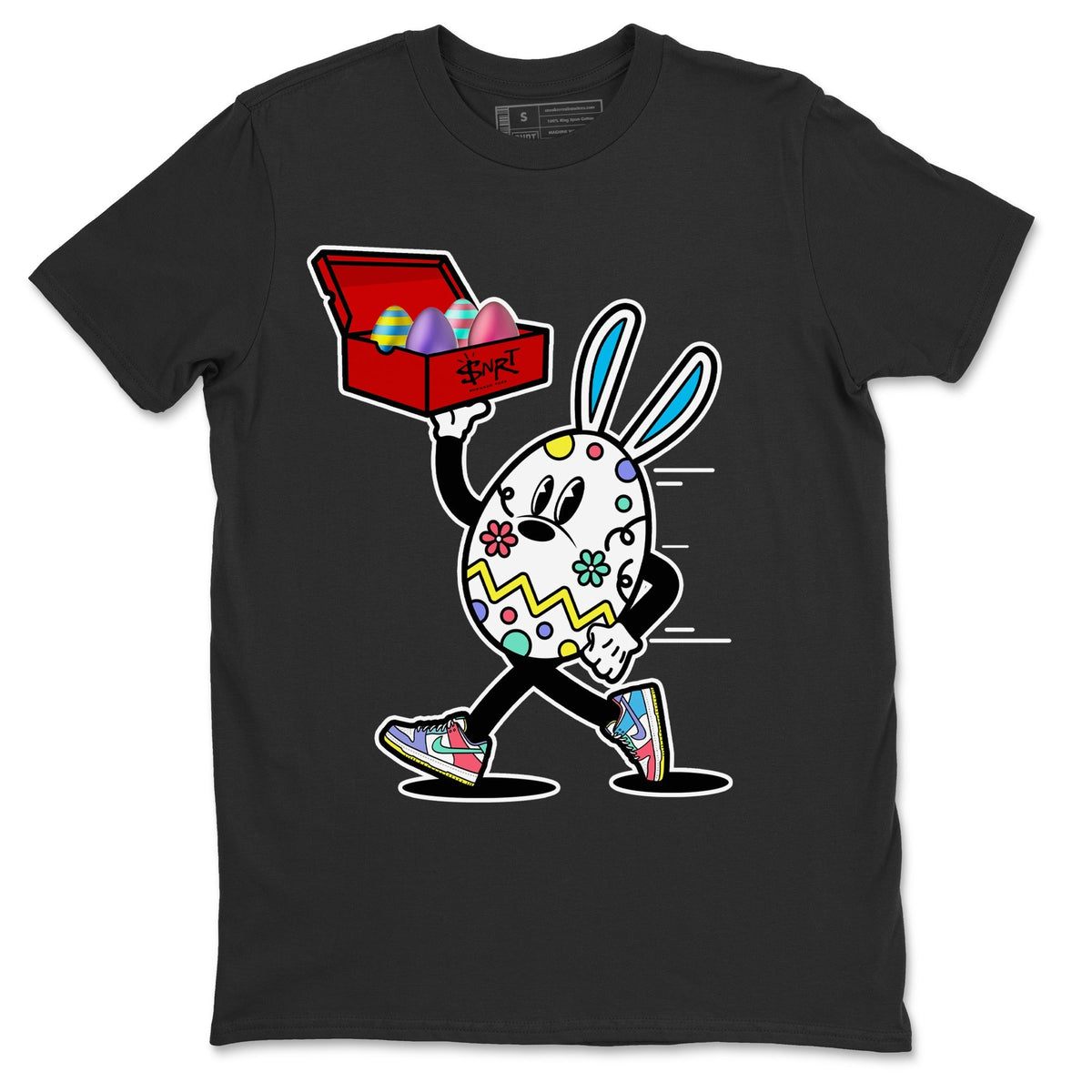 Dunk Easter Candy Sneaker Match Tees Easter Egg Hunter Streetwear Sneaker Shirt Holiday Easter T-Shirt Sneaker Release Tees Unisex Shirts Black 2