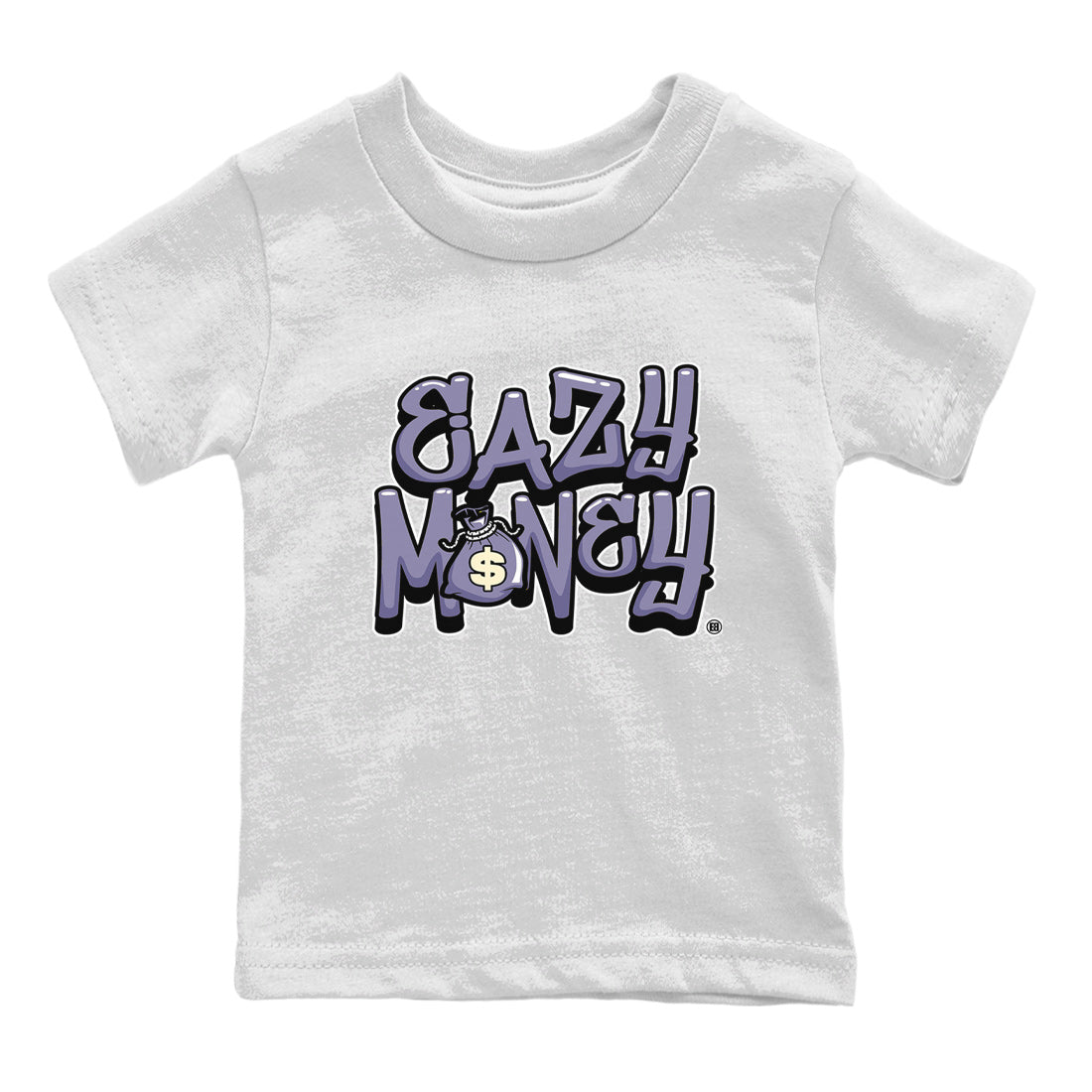 Air Jordan 5 Indigo Haze Sneaker Match Tees Easy Money 5s Indigo Haze Tee Sneaker Release Tees Kids Shirts White 2