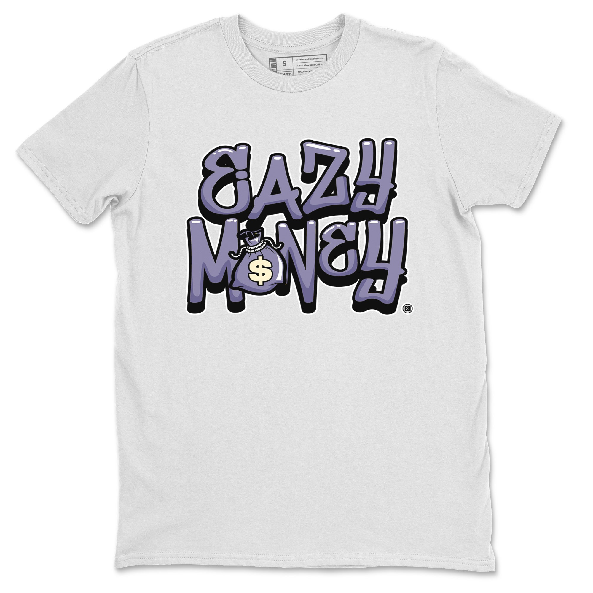Air Jordan 5 Indigo Haze Sneaker Match Tees Easy Money 5s Indigo Haze Tee Sneaker Release Tees Unisex Shirts White 2