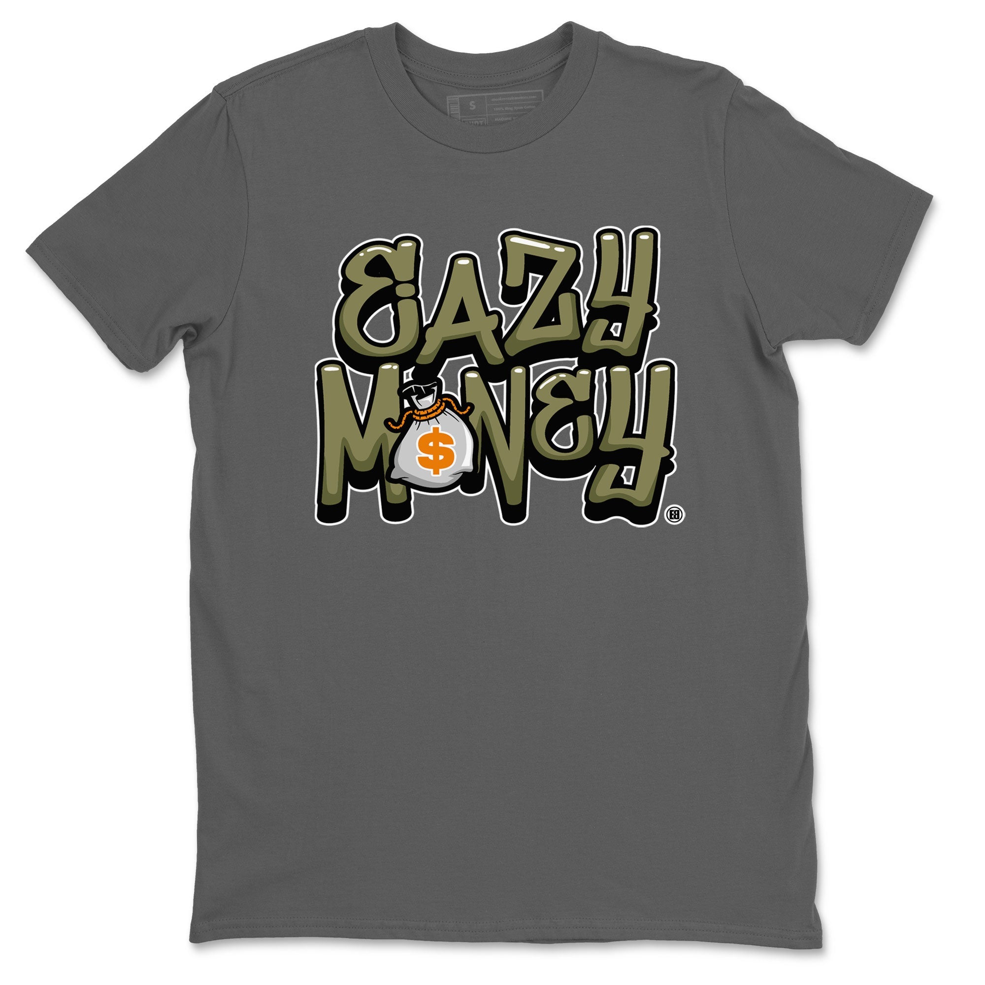 Air Jordan 5 Olive shirt to match jordans Easy Money sneaker match tee AJ5 Olive Drip Gear Zone unisex cotton Cool Grey 2 crew neck shirt