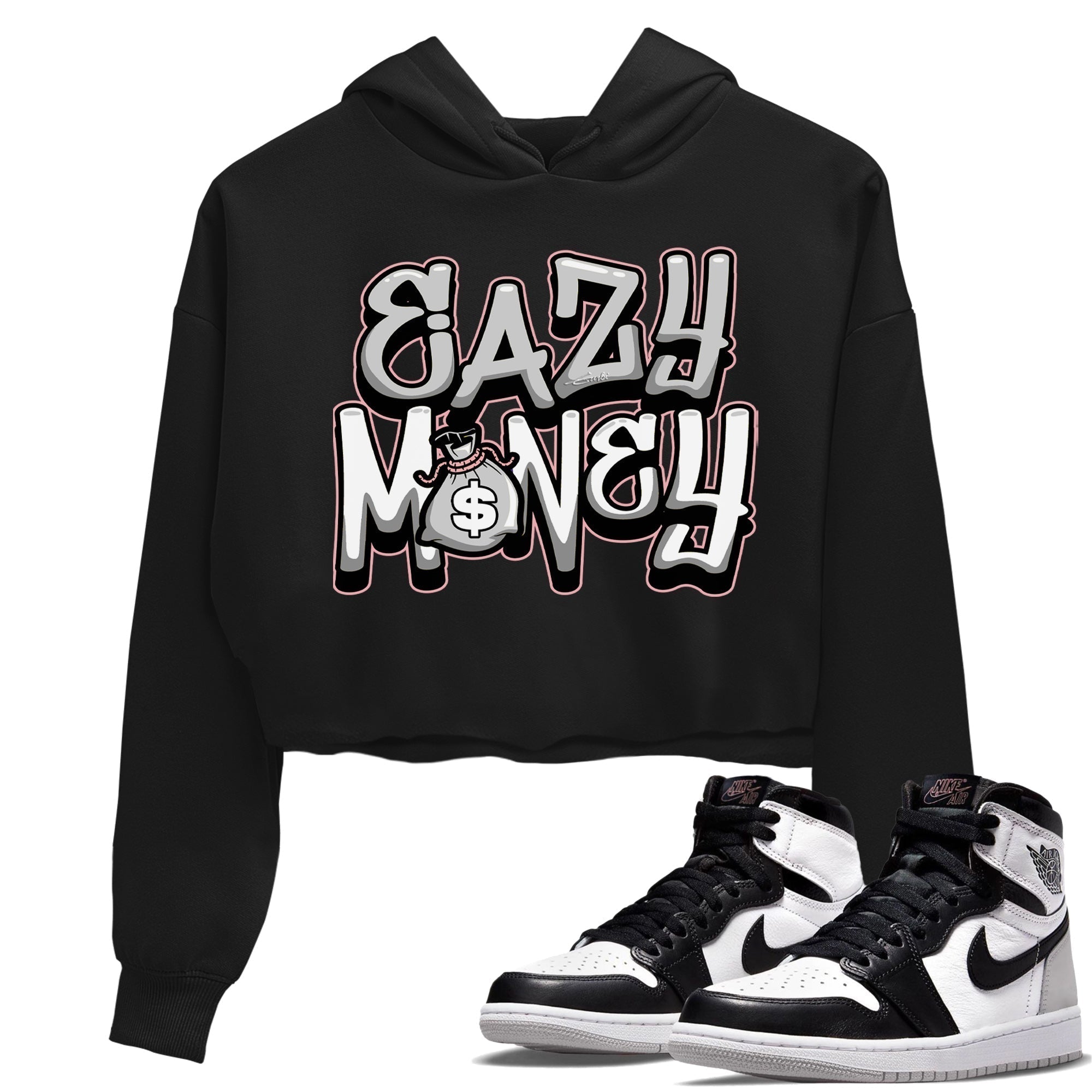 Jordan 1 Stage Haze Sneaker Matching T-Shirt Easy Money Sneaker Tees Jordan 1 Stage Haze Sneaker Release Tees Women's Shirts