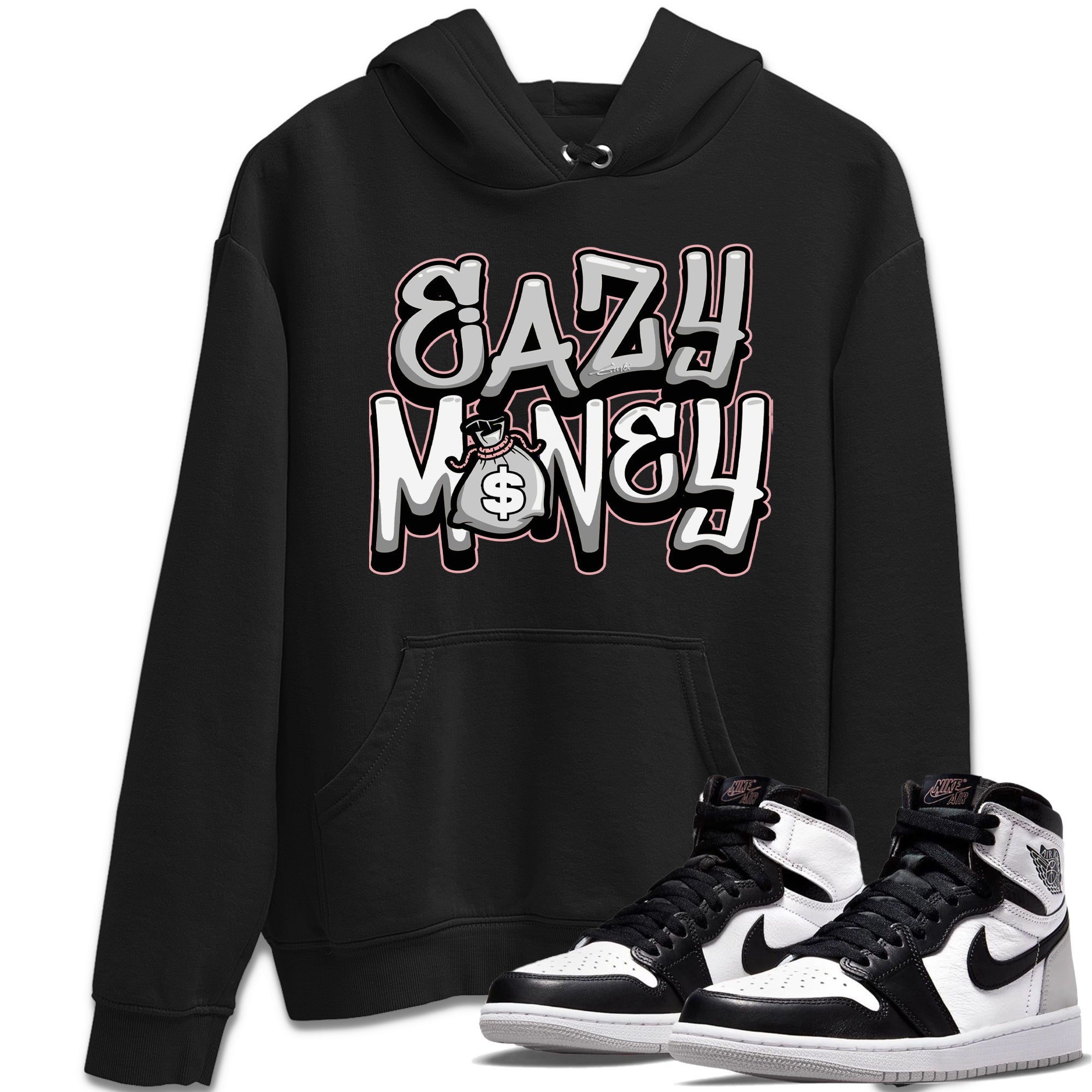 Jordan 1 Stage Haze Sneaker Matching T-Shirt Easy Money Sneaker Tees Jordan 1 Stage Haze Sneaker Release Tees Crew Neck Tees
