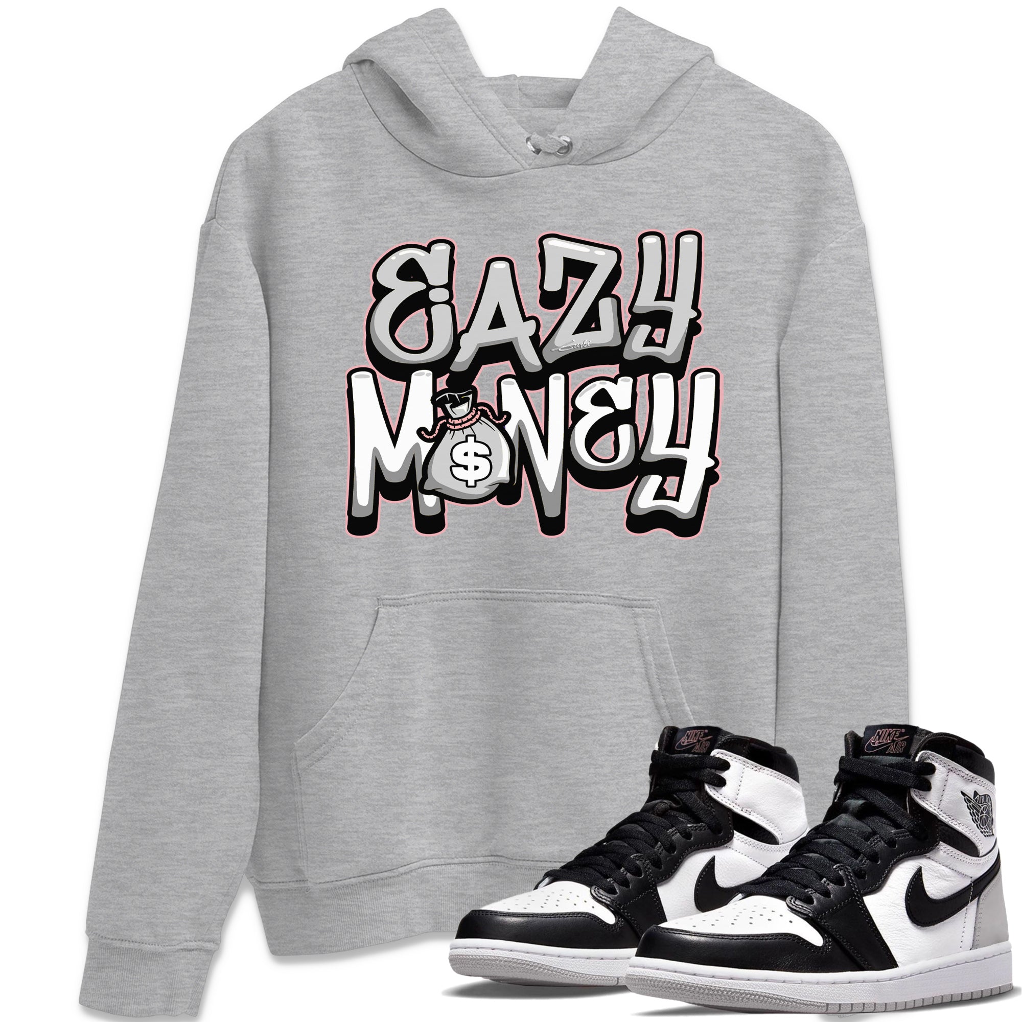 Jordan 1 Stage Haze Sneaker Matching T-Shirt Easy Money Sneaker Tees Jordan 1 Stage Haze Sneaker Release Tees Crew Neck Tees