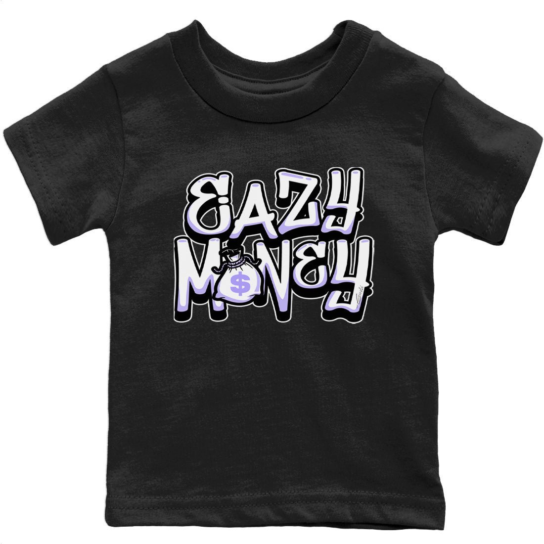 Jordan 11 Pure Violet Sneaker Matching T-Shirt Easy Money Sneaker Tees Jordan 11 Pure Violet Sneaker Release Tees Kids Shirts